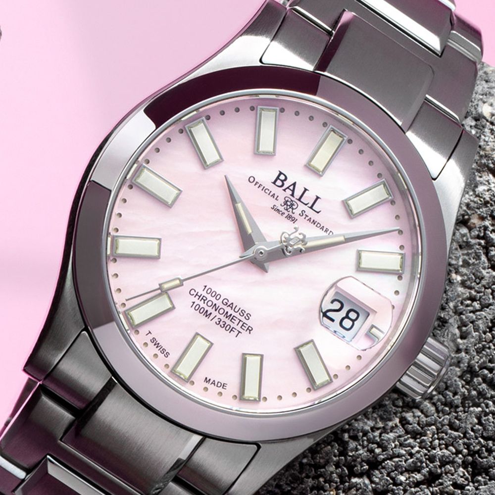 Ball NL9616C-S1C-PKR Engineer III Marvelight Chronometer 36mm Pink Dial Rainbow Tubes