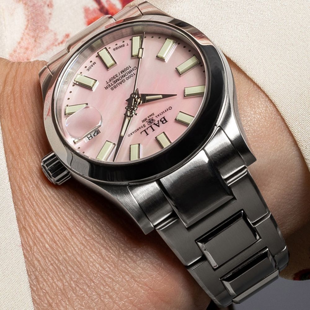 Ball NL9616C-S1C-PKR Engineer III Marvelight Chronometer 36mm Pink Dial Rainbow Tubes