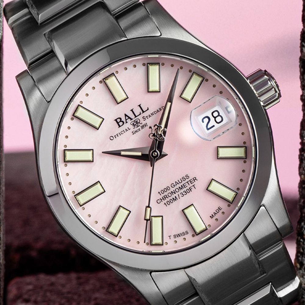 Ball NL9616C-S1C-PKR Engineer III Marvelight Chronometer 36mm Pink Dial Rainbow Tubes