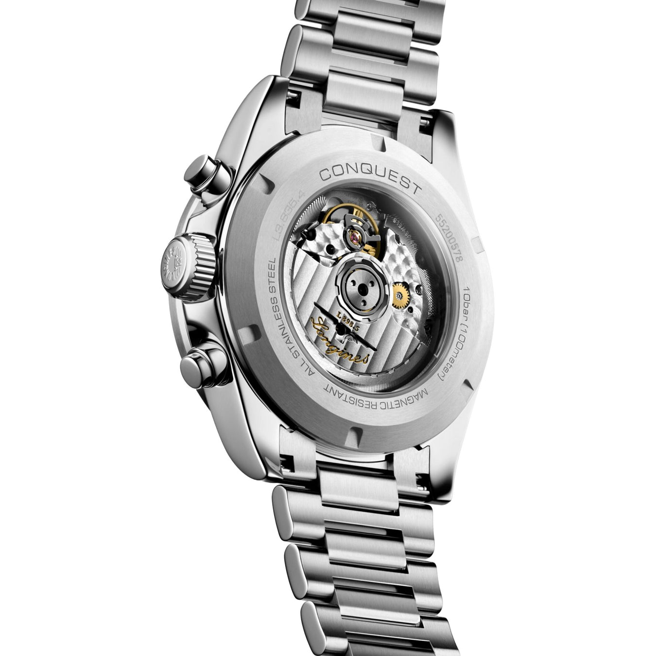 Longines Conquest L3.835.4.72.6 Silver Dial on Bracelet
