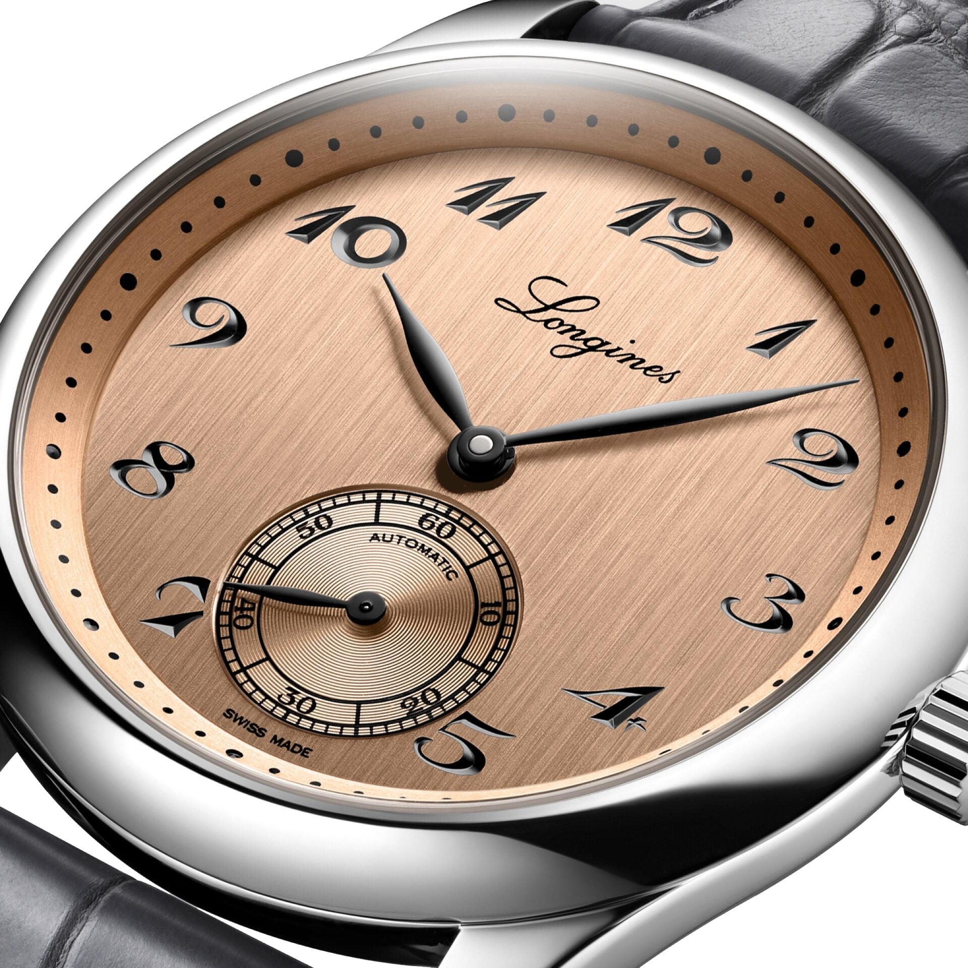 Longines L2.843.4.93.2 Master Collection Salmon Dial