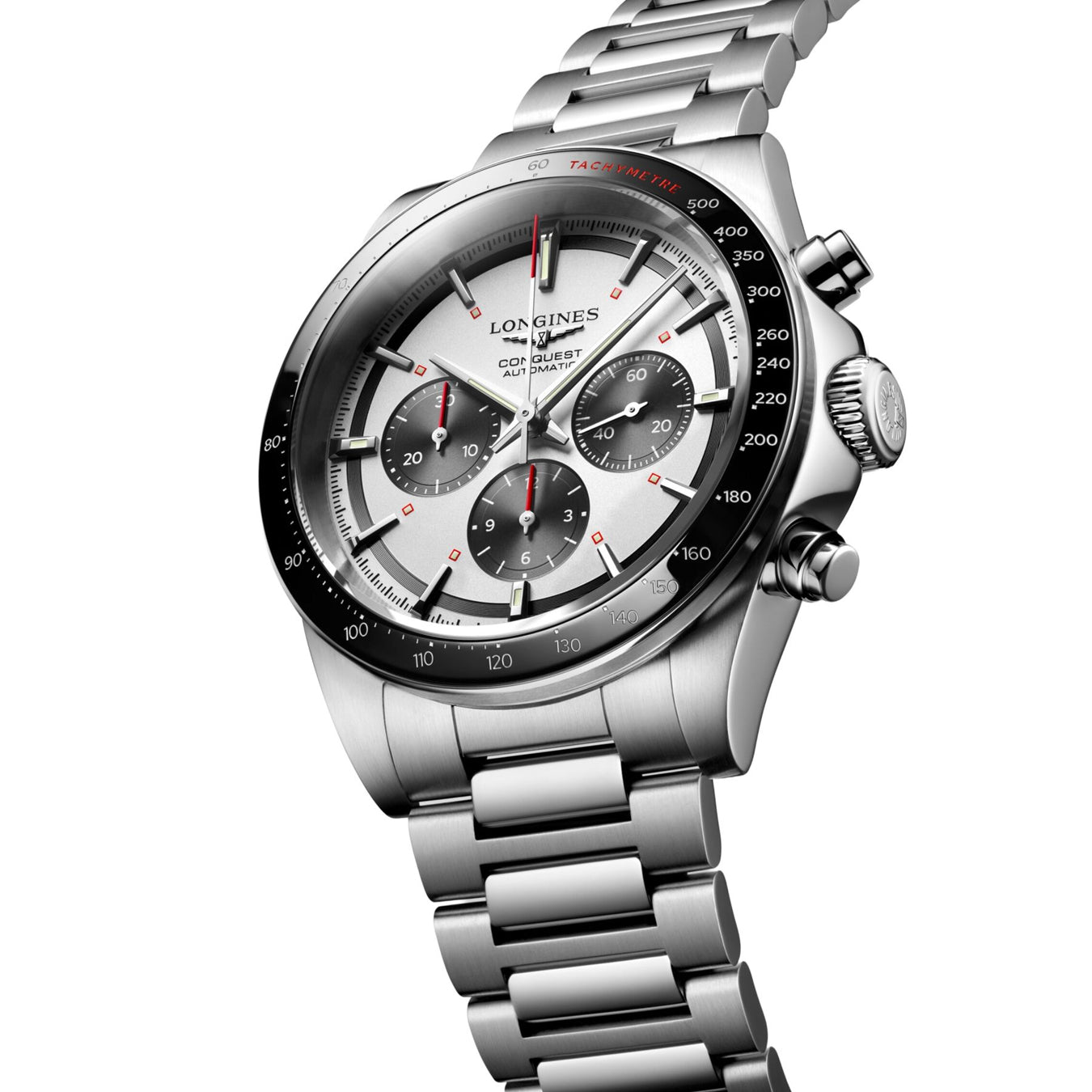 Longines Conquest L3.835.4.72.6 Silver Dial on Bracelet