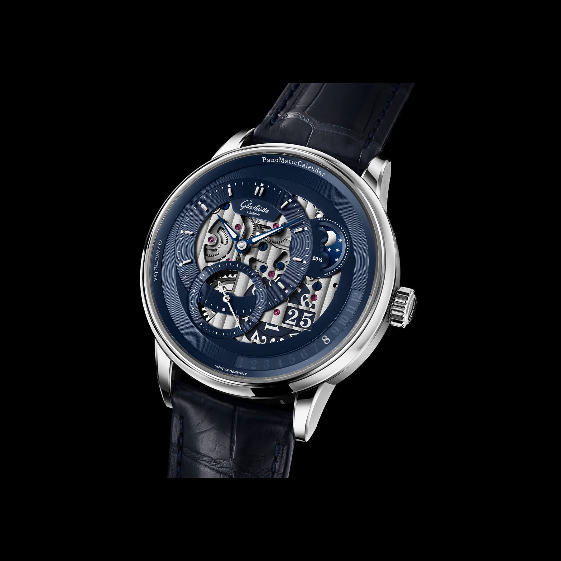 Glashütte Original 1-92-11-01-03-61 PanomaticCalendar on Leather Strap