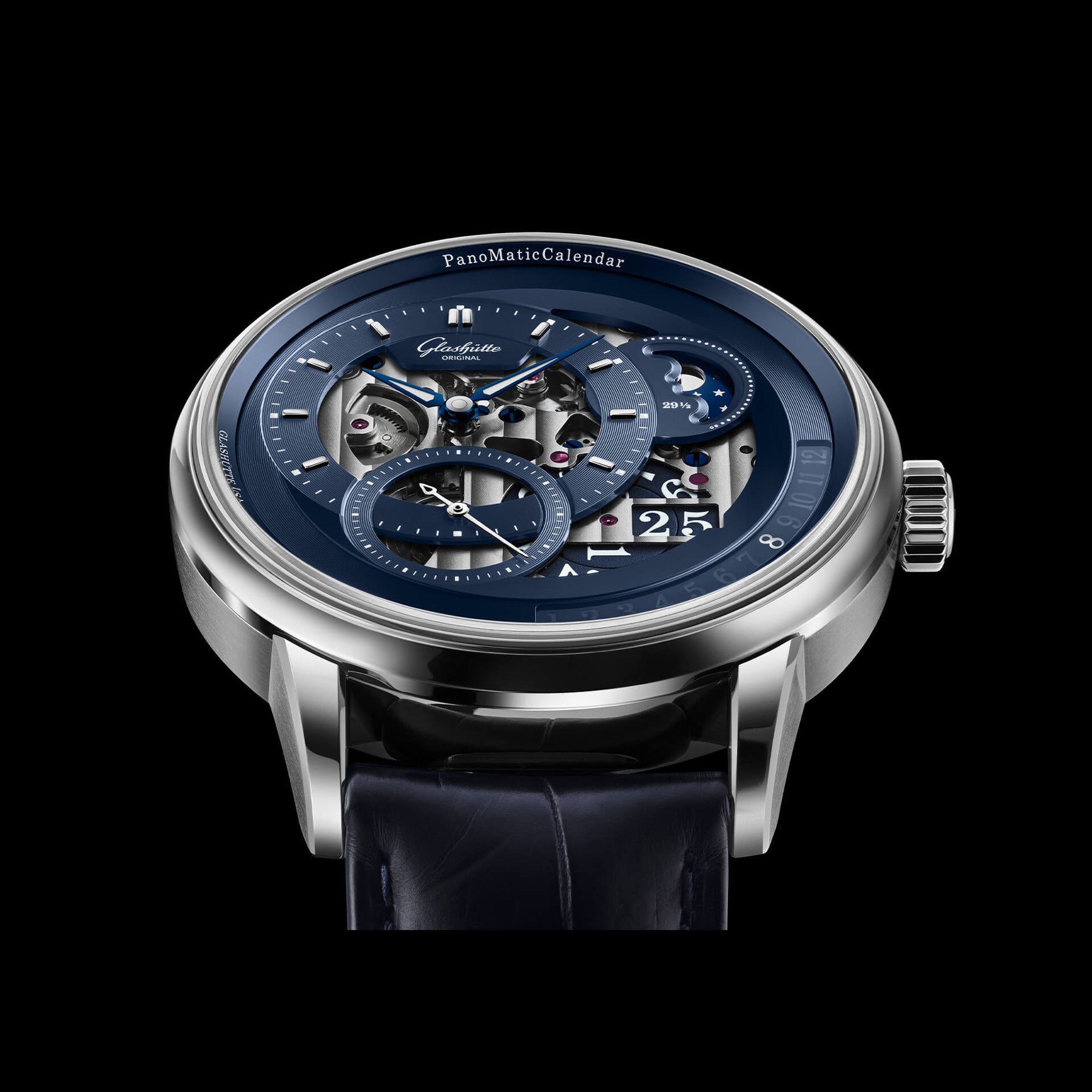 Glashütte Original 1-92-11-01-03-61 PanomaticCalendar on Leather Strap