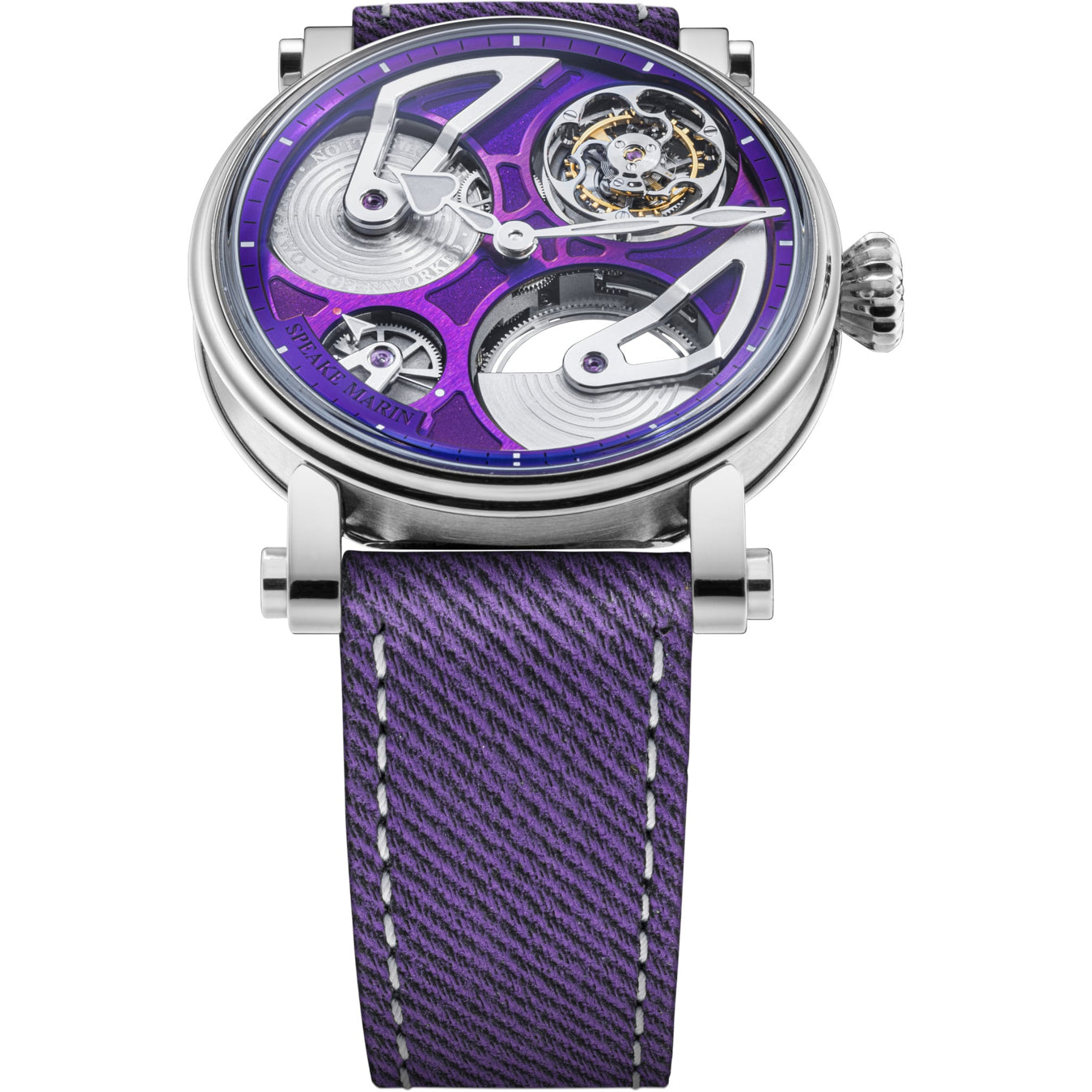 Speake Marin 913811570 Openworked Tourbillon Purple Hour 38mm