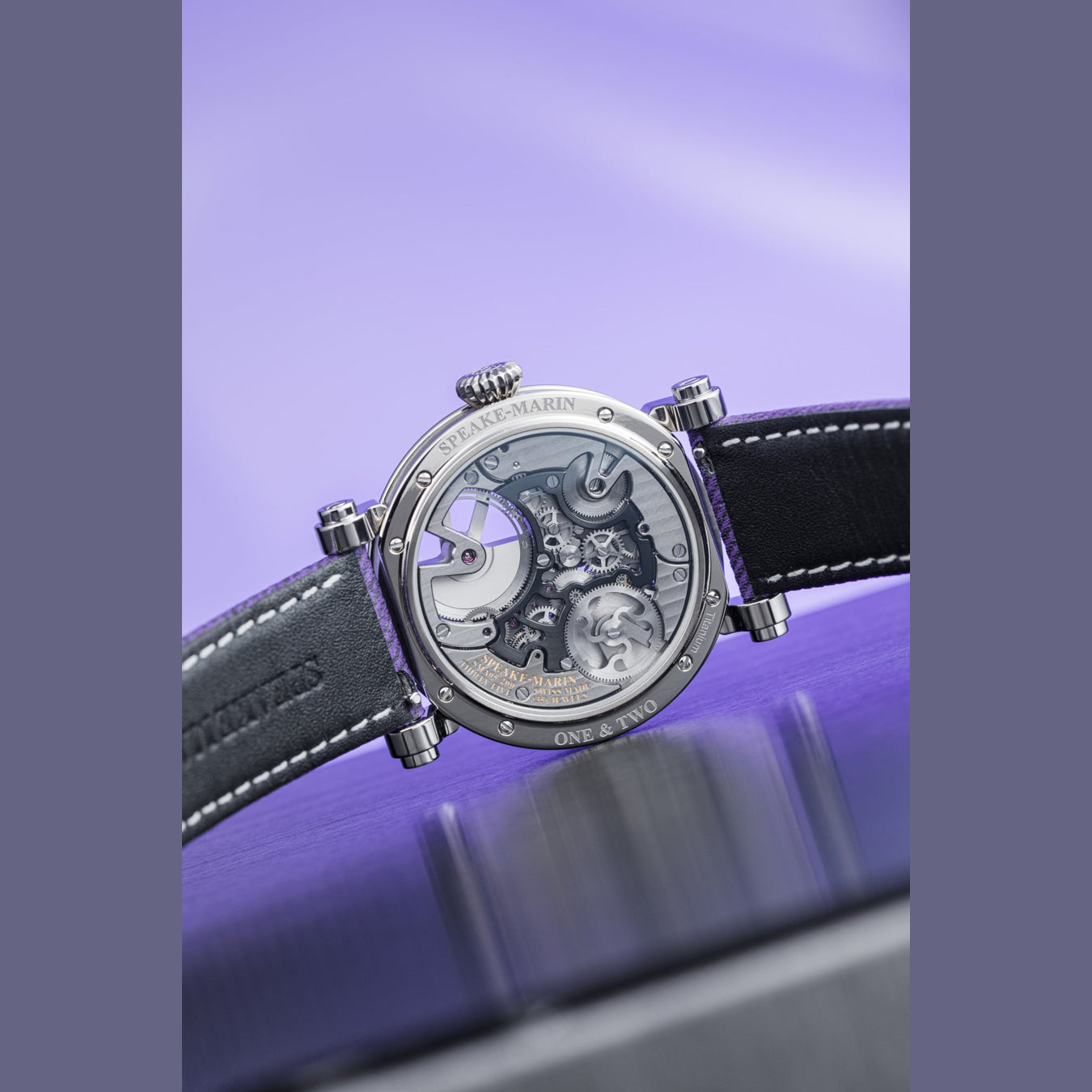 Speake Marin 913811570 Openworked Tourbillon Purple Hour 38mm