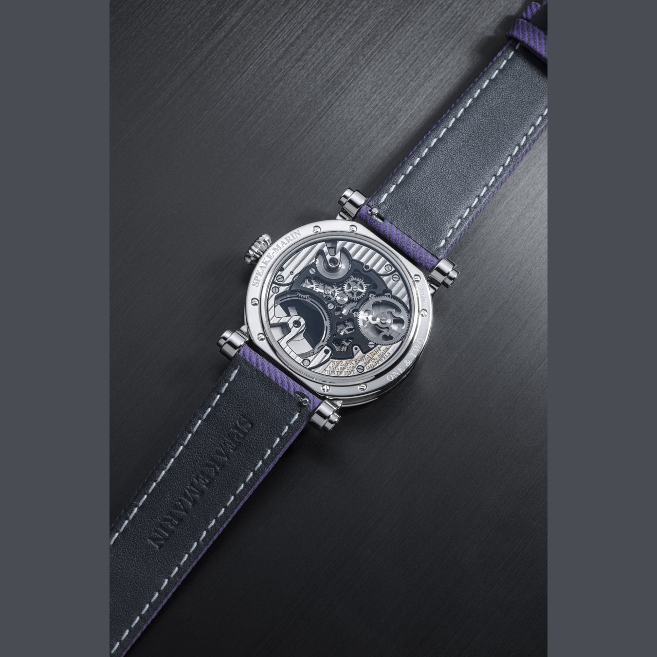 Speake Marin 913811570 Openworked Tourbillon Purple Hour 38mm