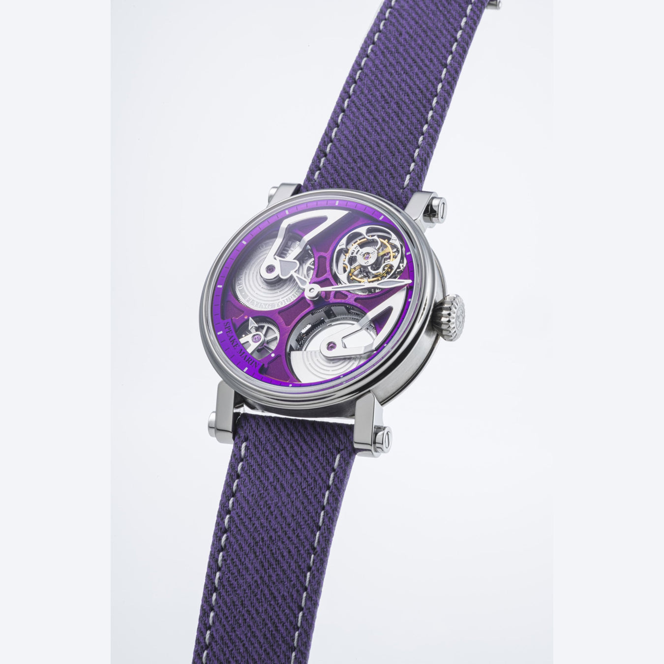 Speake Marin 913811570 Openworked Tourbillon Purple Hour 38mm