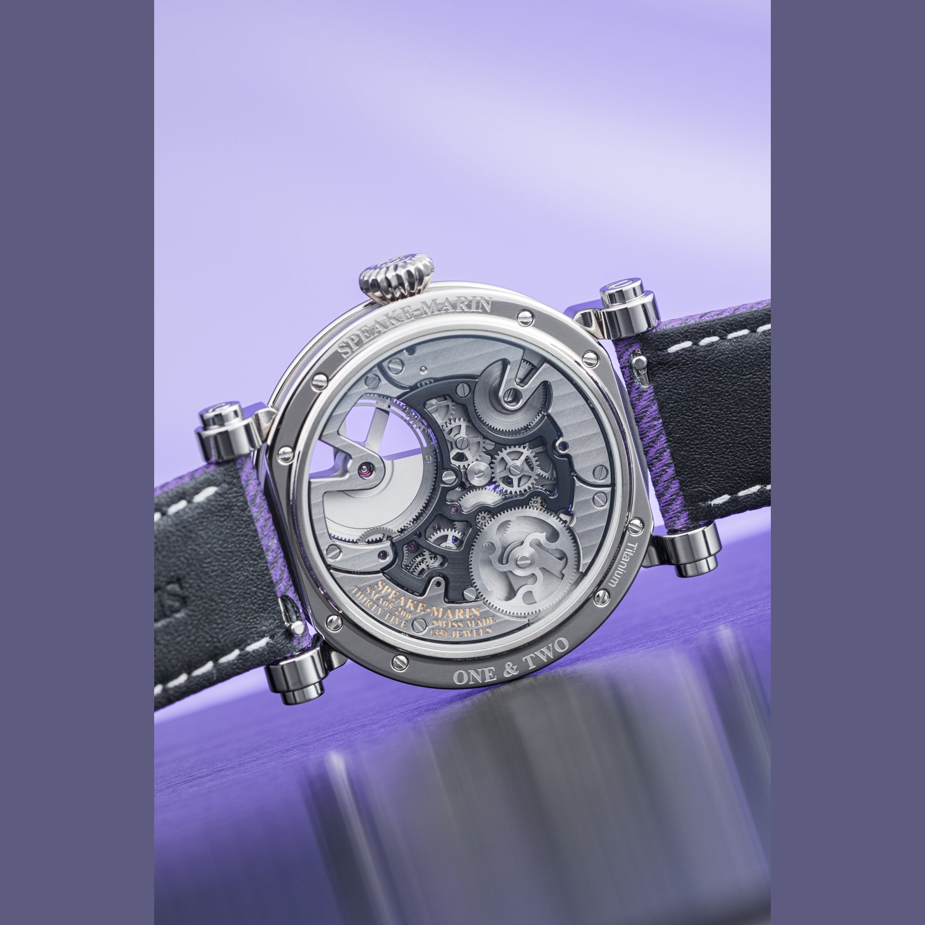 Speake Marin 913811570 Openworked Tourbillon Purple Hour 38mm
