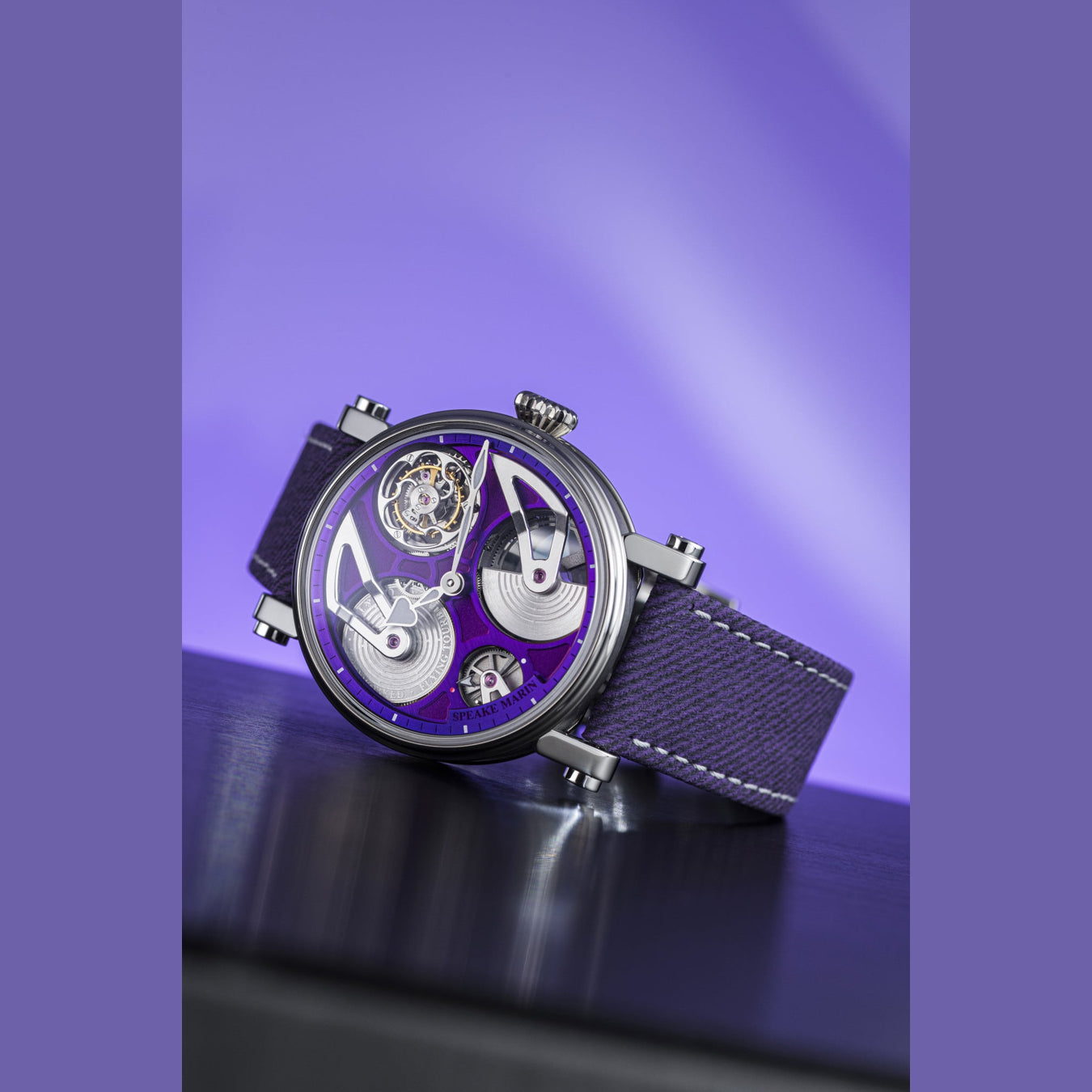 Speake Marin 914211570 Openworked Tourbillon Purple Hour 42mm