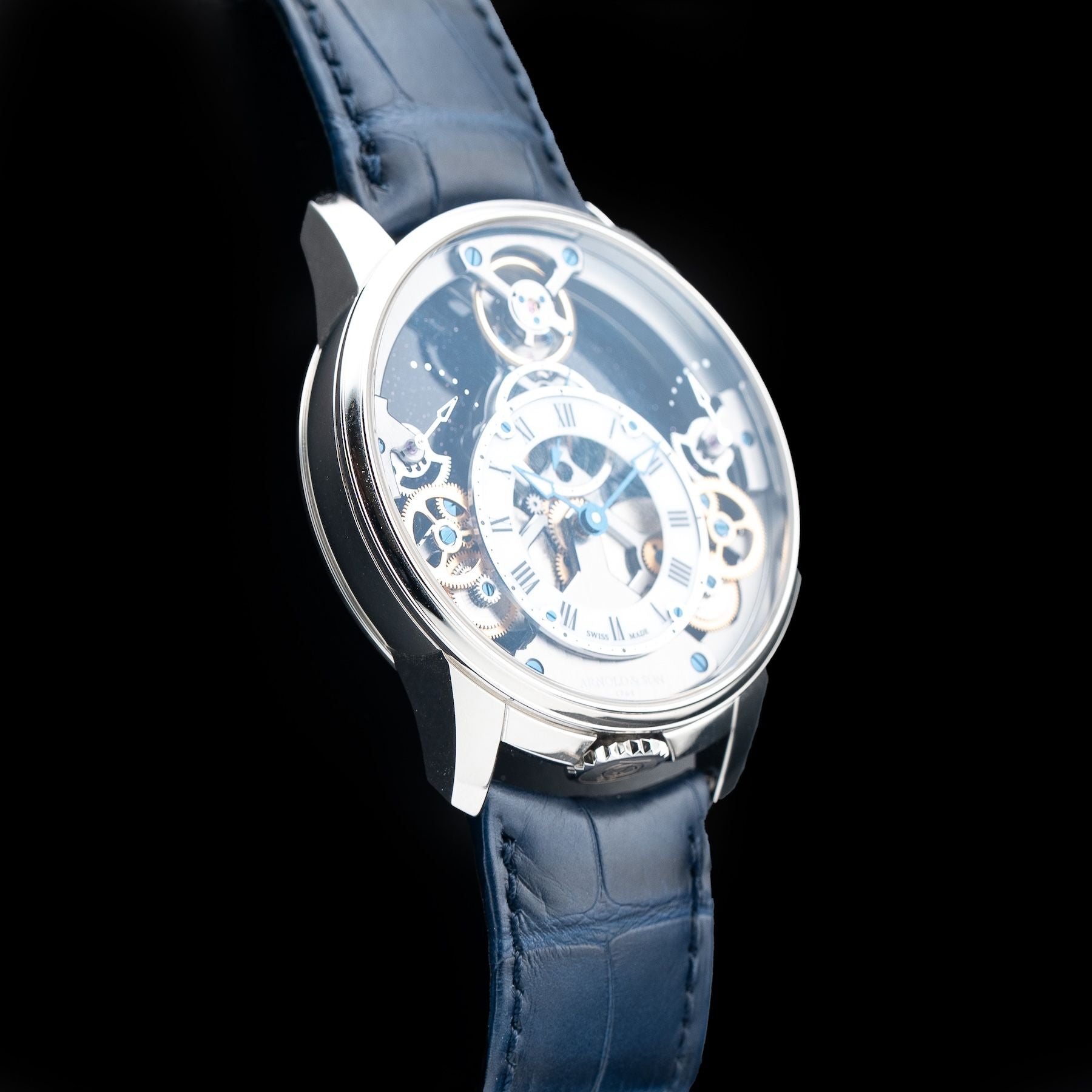 Arnold & Son 1TPEX.W01A.C153X Time Pyramid 42.5 Platinum