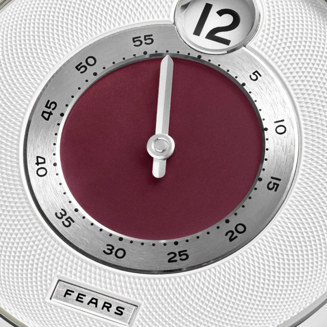 Fears BS240.500A.011.022 Brunswick 40.5 Jump Hour 'Barleycorn Plum' On Strap