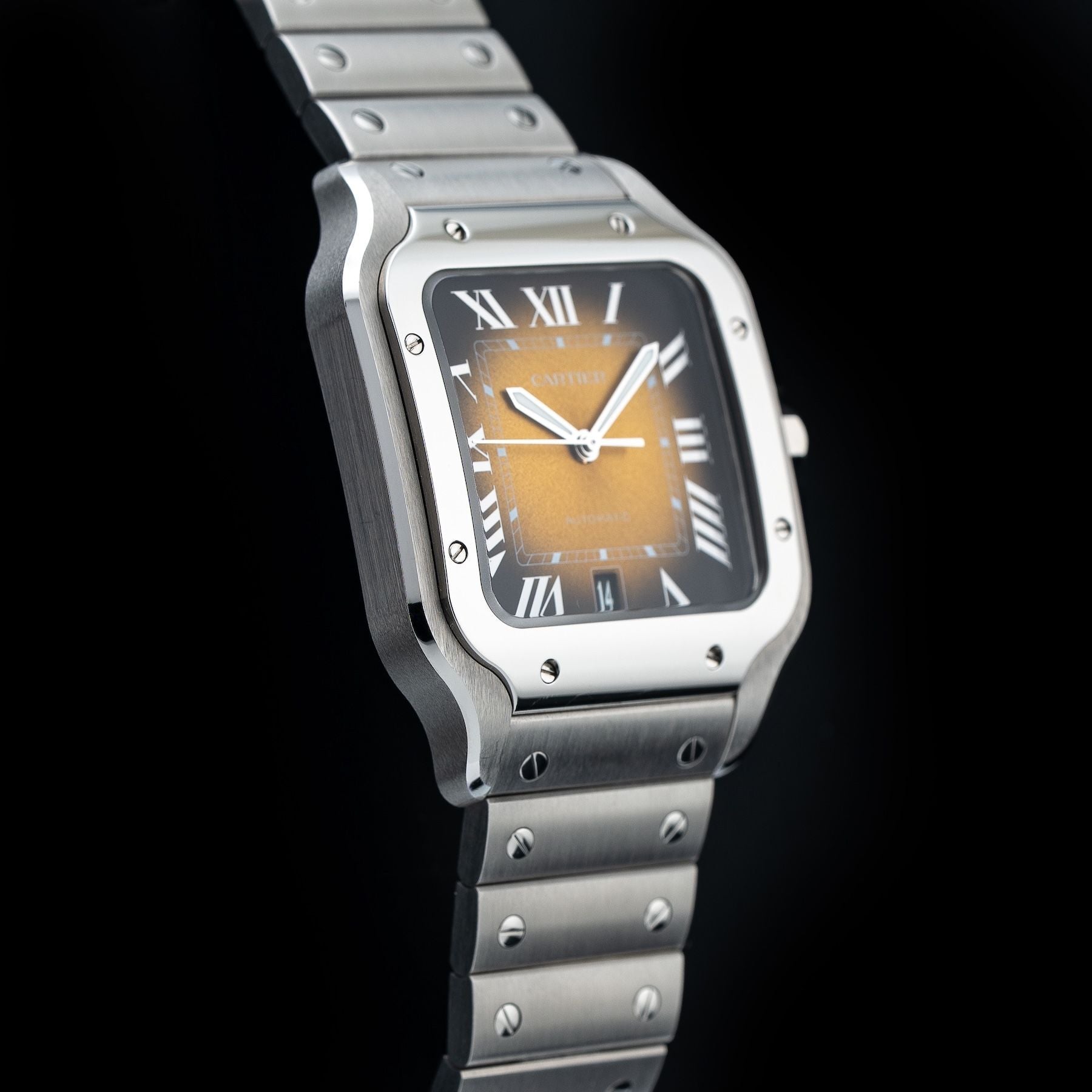 Cartier WSSA0064 Santos Steel Brown Dial 40mm