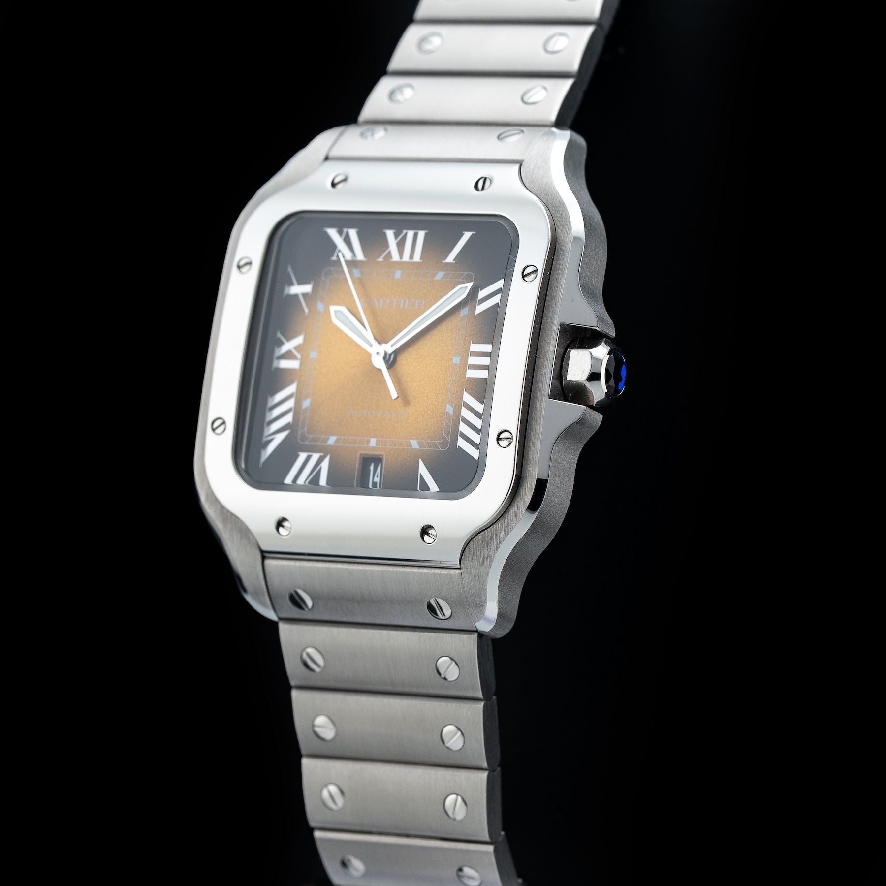Cartier WSSA0064 Santos Steel Brown Dial 40mm