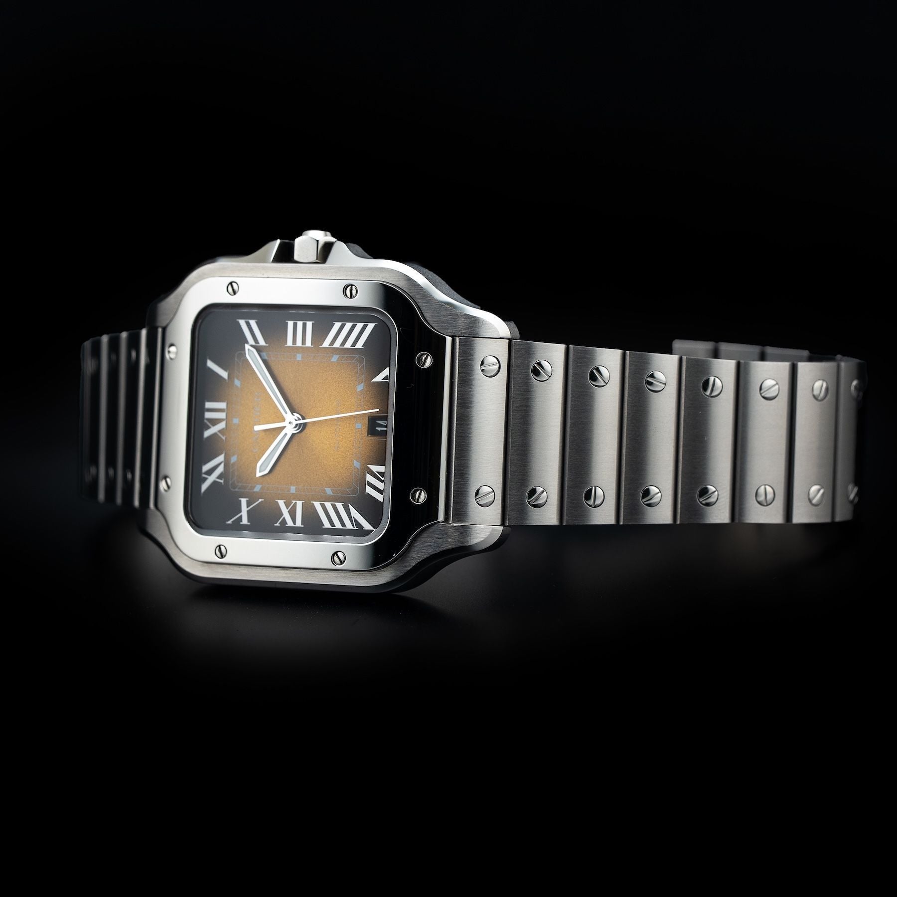 Cartier WSSA0064 Santos Steel Brown Dial 40mm
