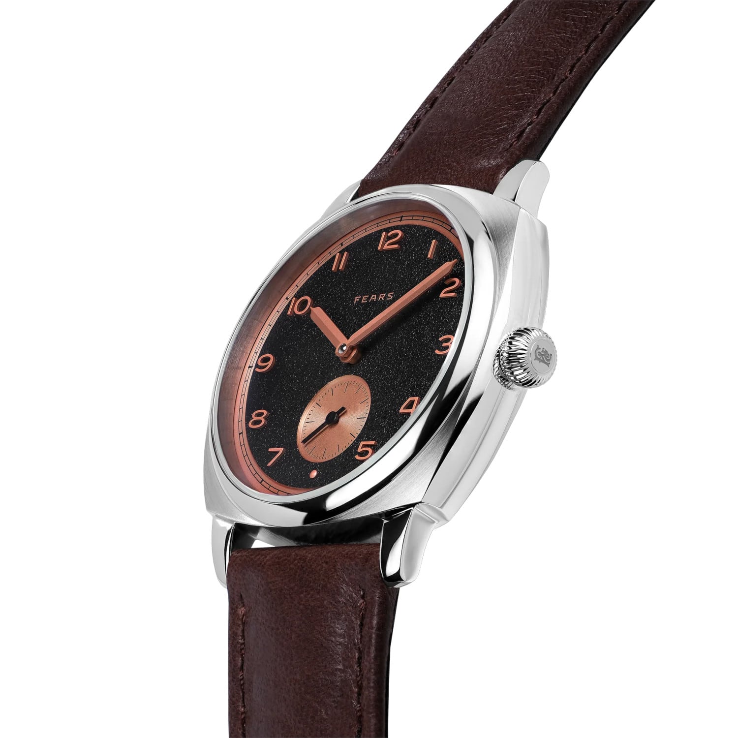 Fears BS23800B.004.019 Brunswick 38 'Charcoal Rose' On Strap