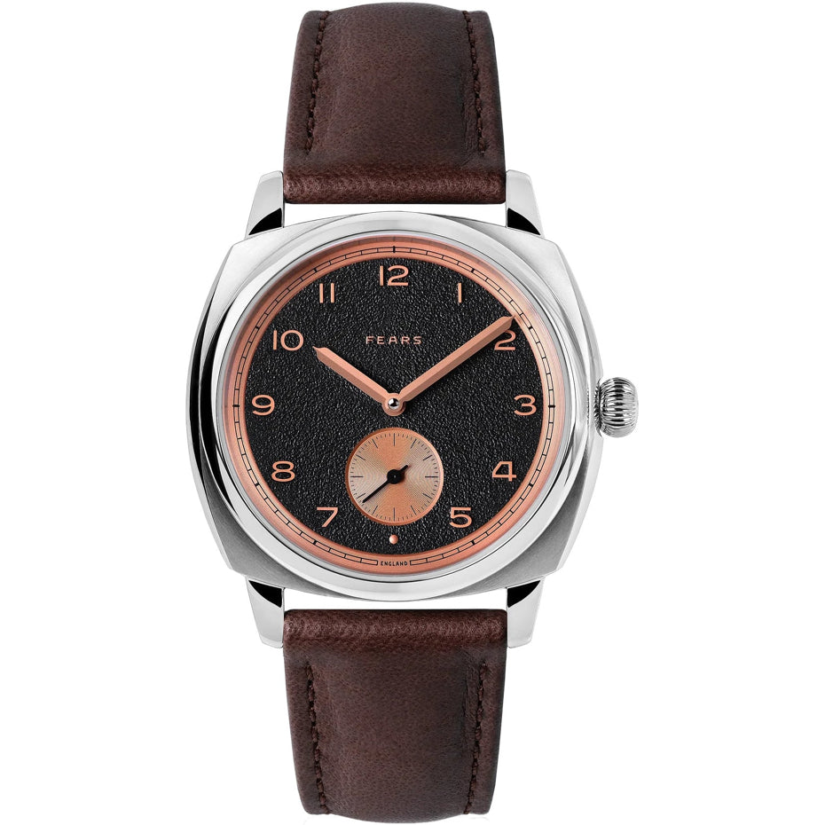 Fears BS23800B.004.019 Brunswick 38 'Charcoal Rose' On Strap