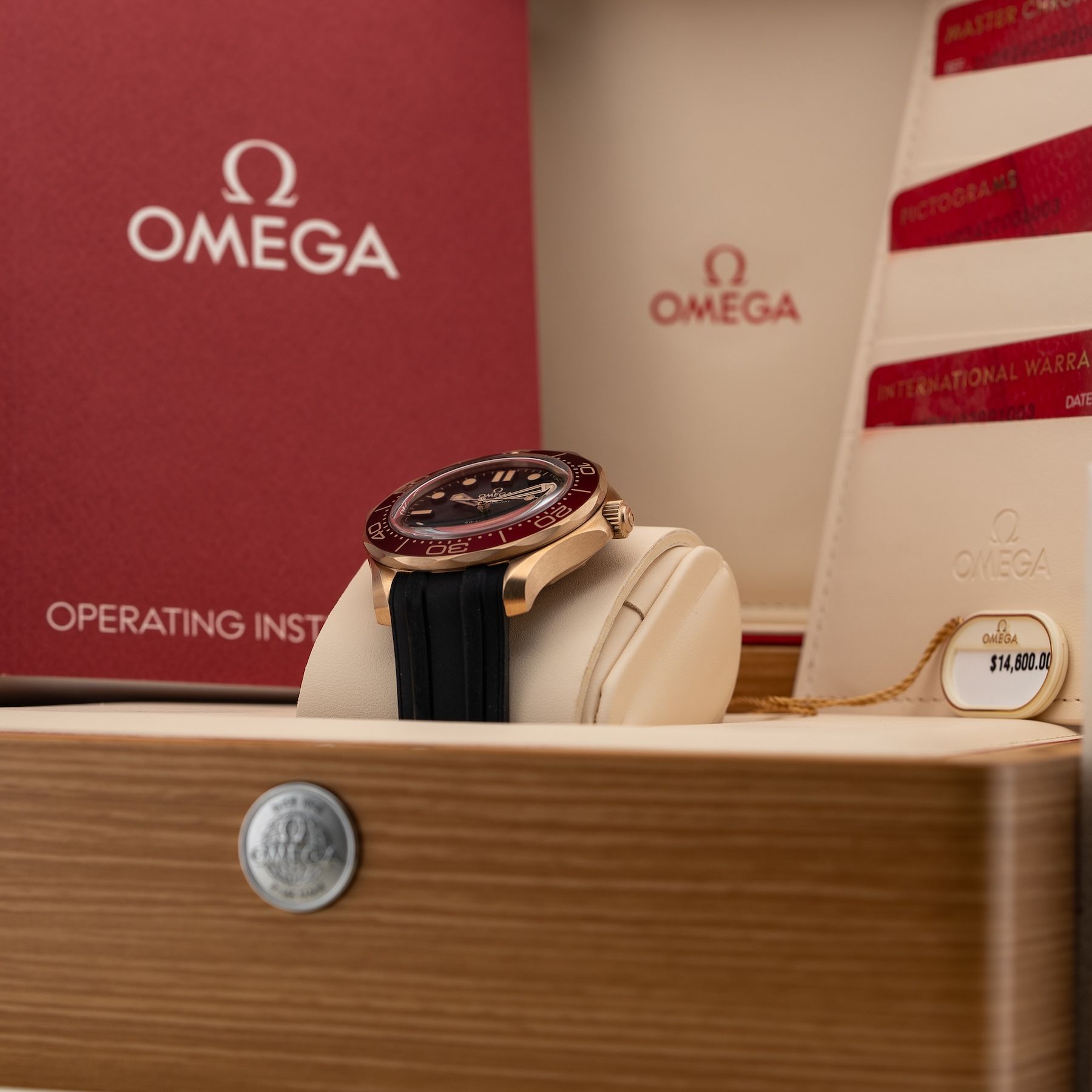 Omega 210.92.42.20.01.003 Seamaster Diver 300M Bronze Gold On Rubber Strap