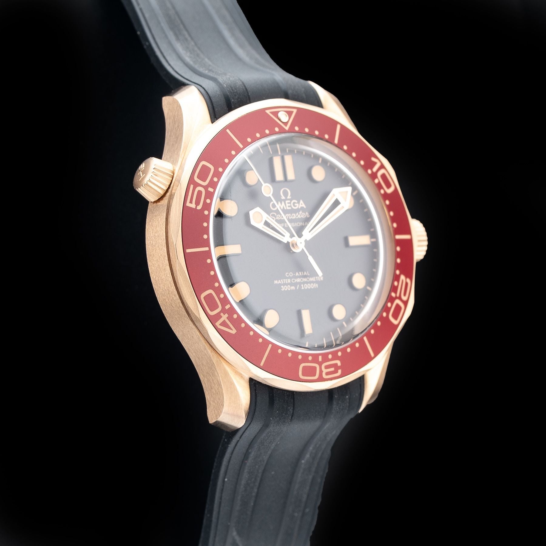 Omega 210.92.42.20.01.003 Seamaster Diver 300M Bronze Gold On Rubber Strap