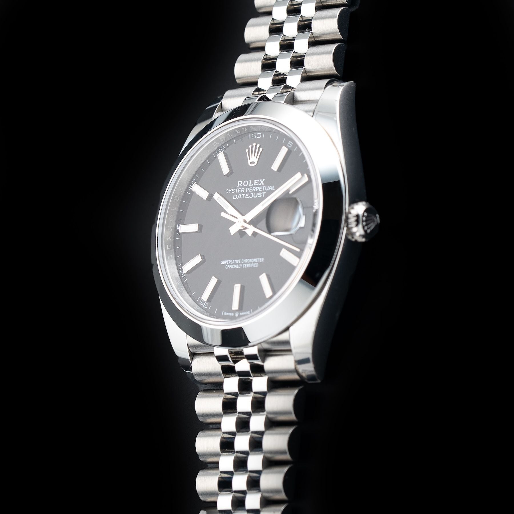 Rolex 126300-0012 Datejust 41 Black Dial on Jubilee Bracelet