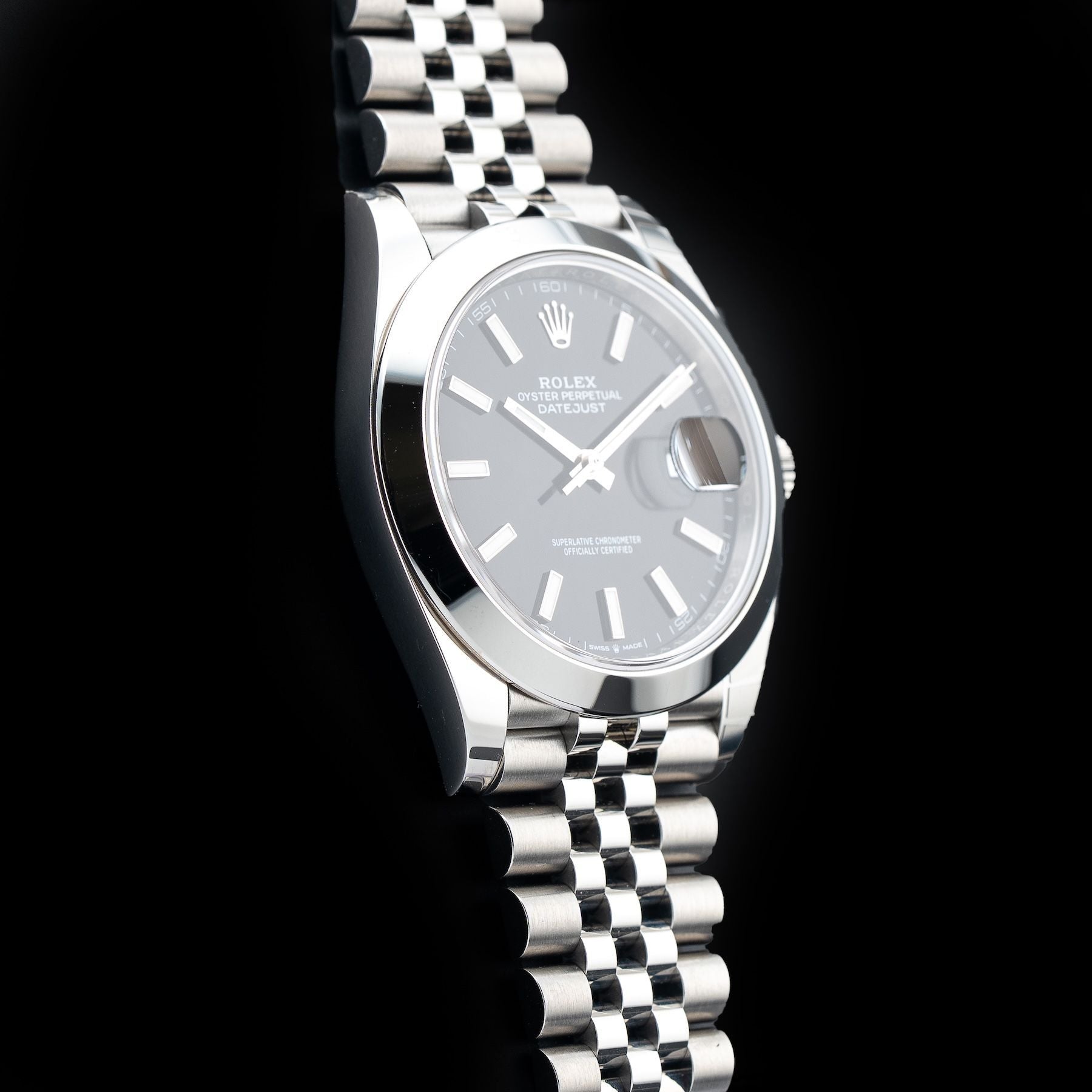 Rolex 126300-0012 Datejust 41 Black Dial on Jubilee Bracelet