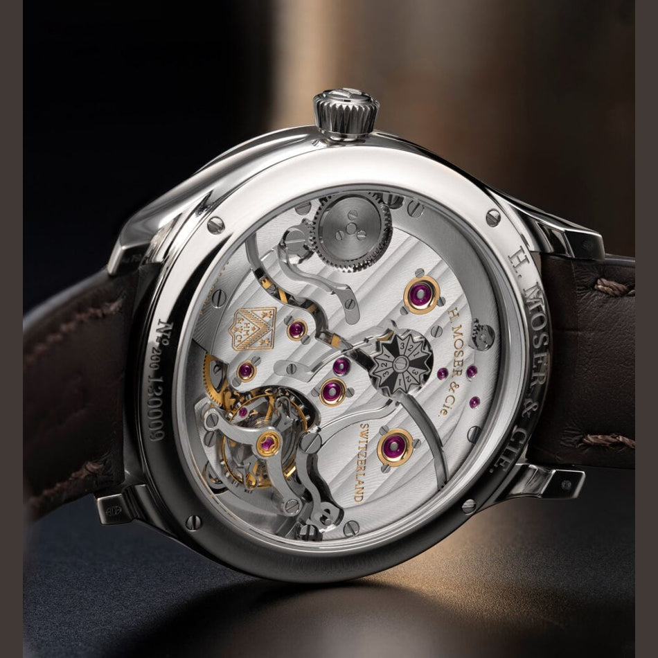 H. Moser & Cie. 1800-0207 Endeavour Perpetual Calendar White Gold Salmon