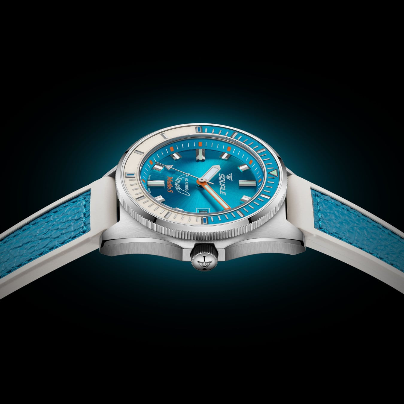 Squale Matic S MATICLBWLB.RLWLB Light Blue HydroLeather