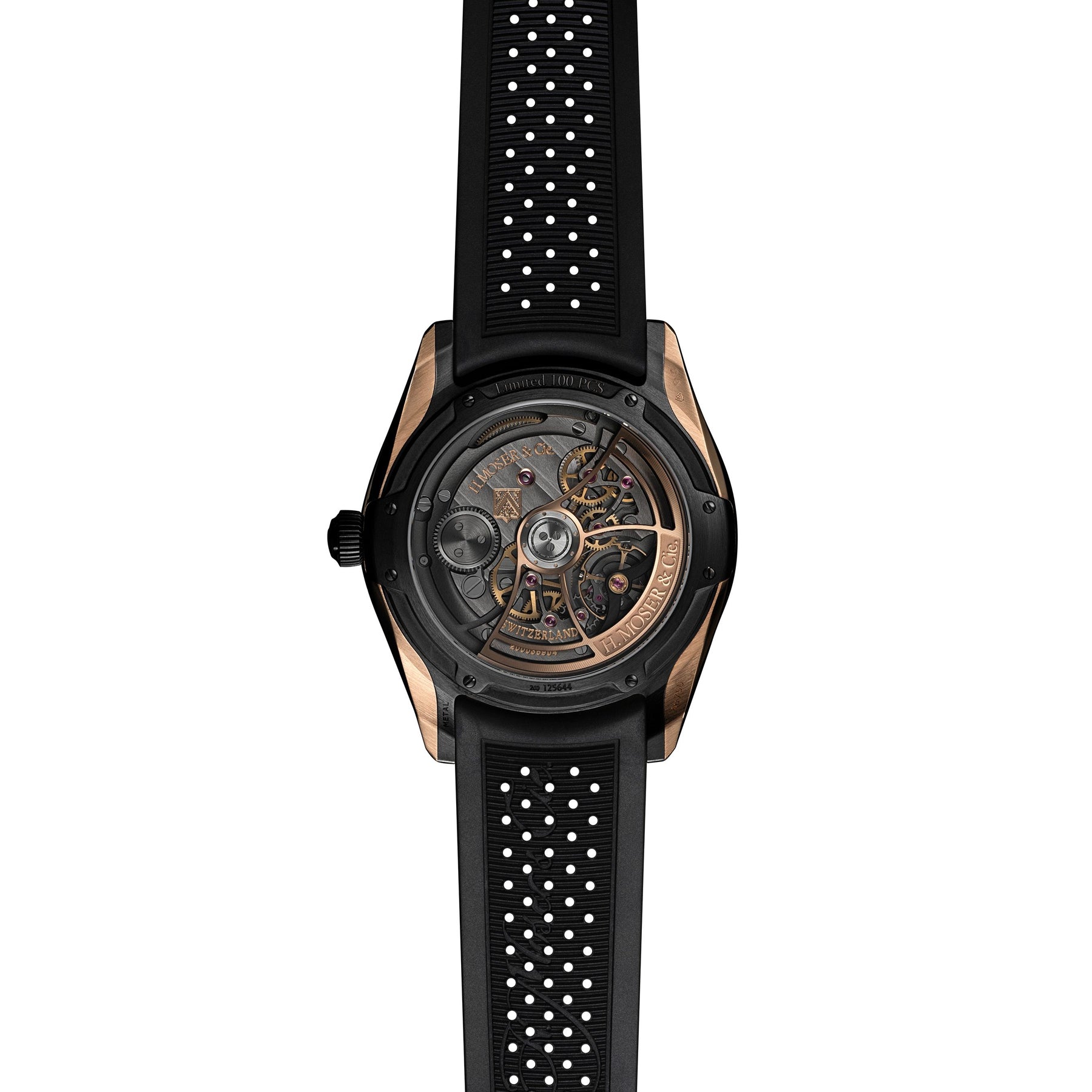 H. Moser & Cie. 3240-0900 Pioneer Flying Hours Rose Gold Titanium