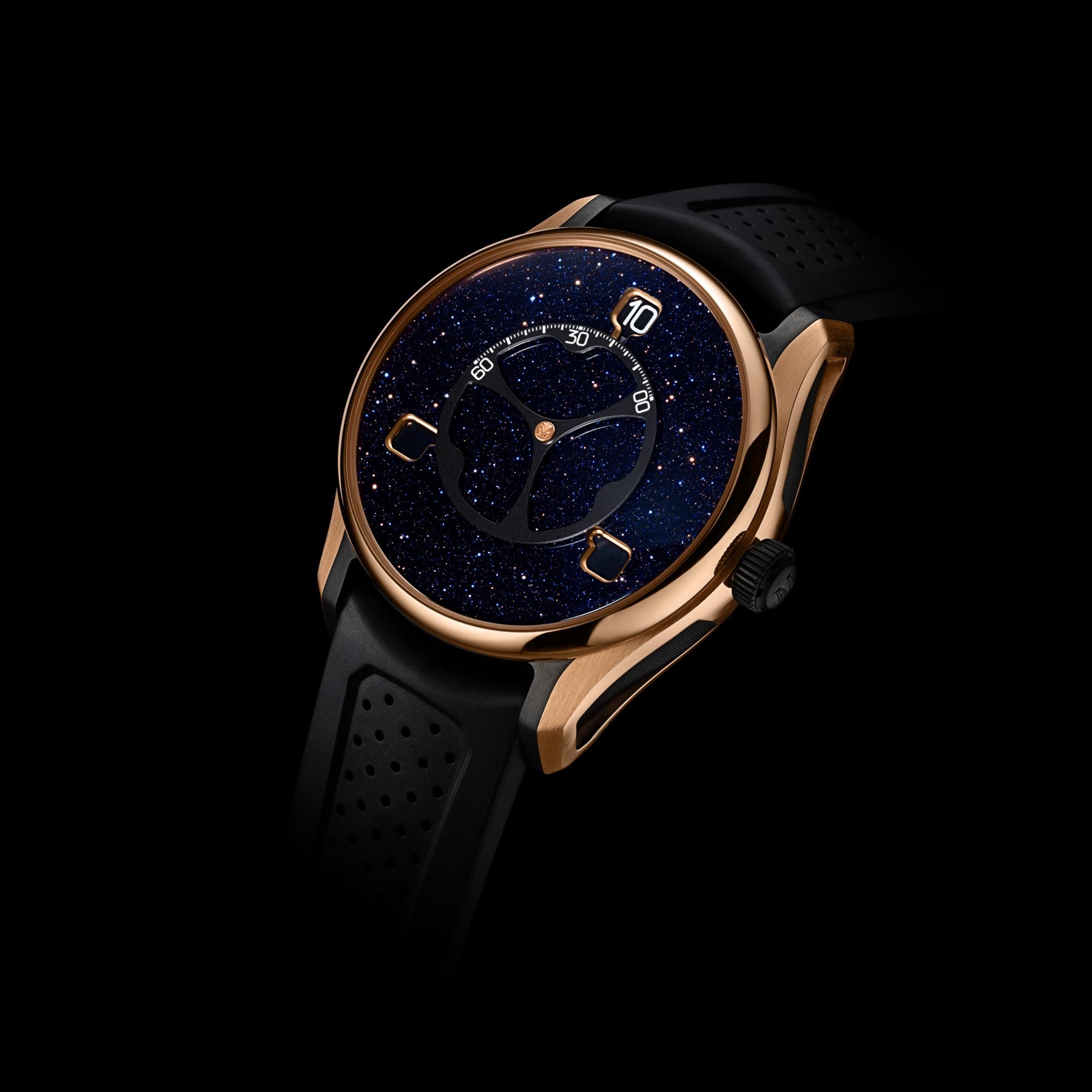 H. Moser & Cie. 3240-0900 Pioneer Flying Hours Rose Gold Titanium