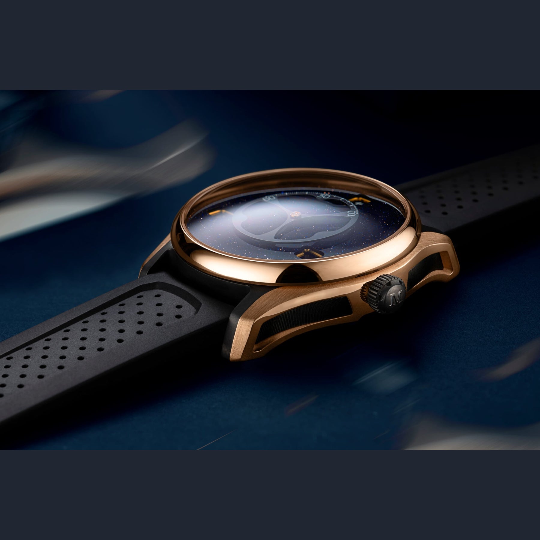 H. Moser & Cie. 3240-0900 Pioneer Flying Hours Rose Gold Titanium