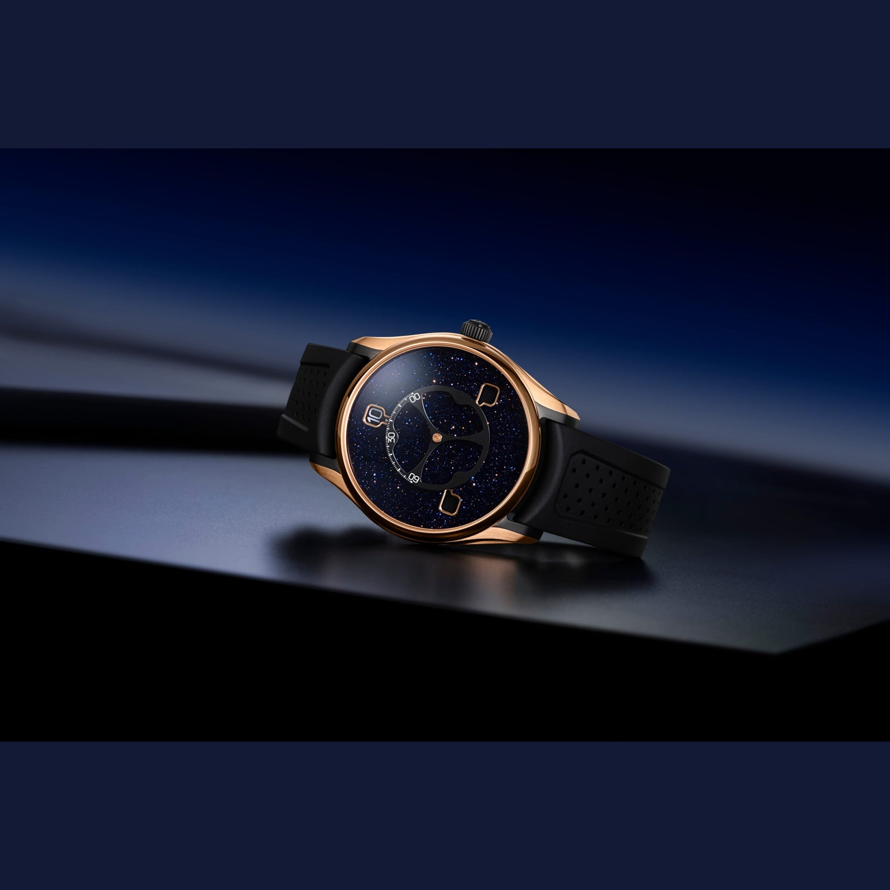 H. Moser & Cie. 3240-0900 Pioneer Flying Hours Rose Gold Titanium