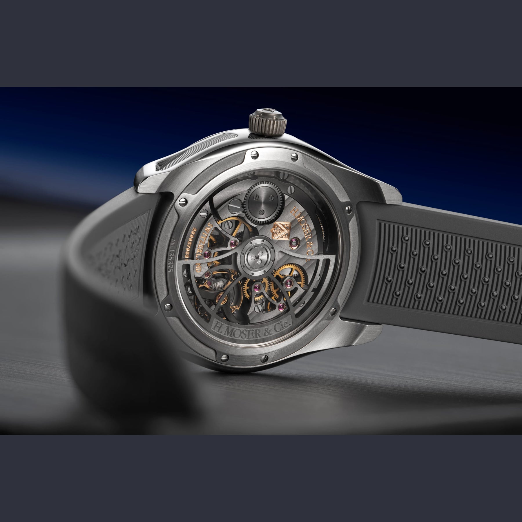 H. Moser & Cie. 3240-1200 Flying Hours White Fumé Dial