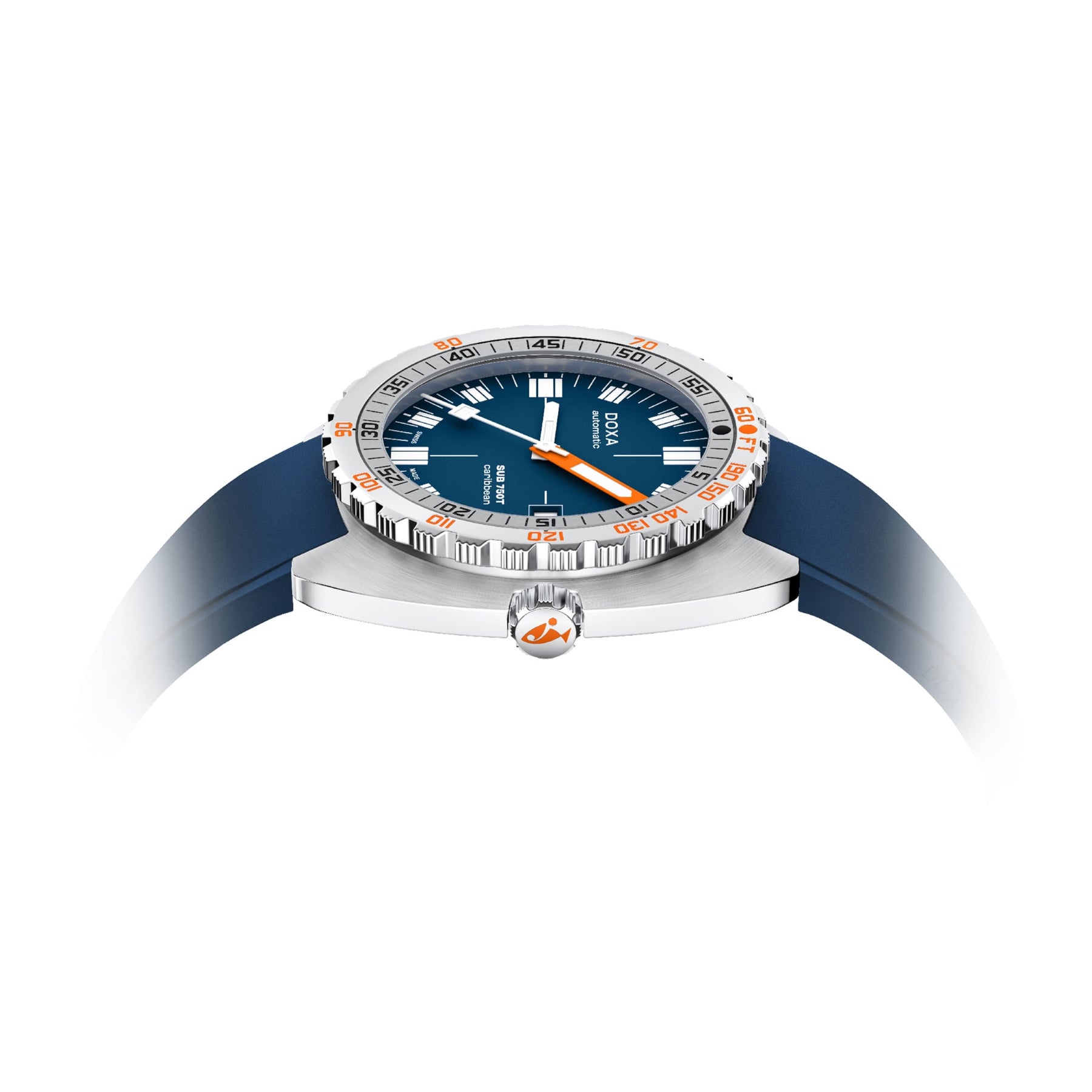 DOXA SUB 750T Caribbean 825.10.201.32 On Strap
