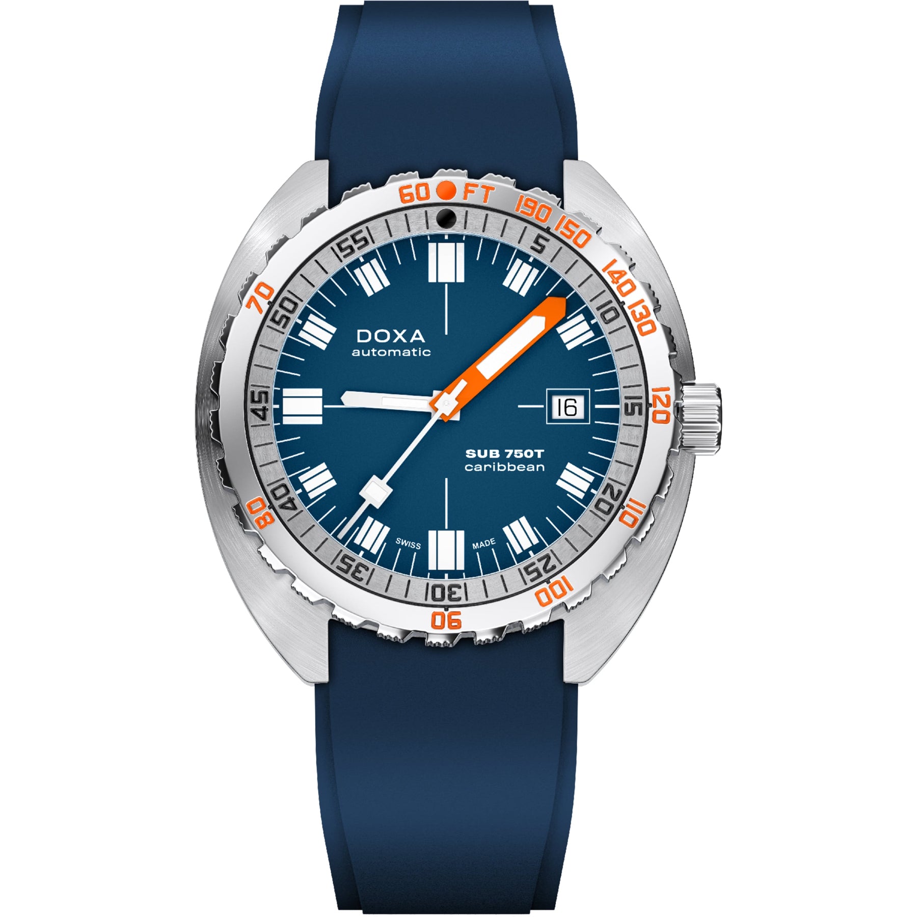 DOXA SUB 750T Caribbean 825.10.201.32 On Strap