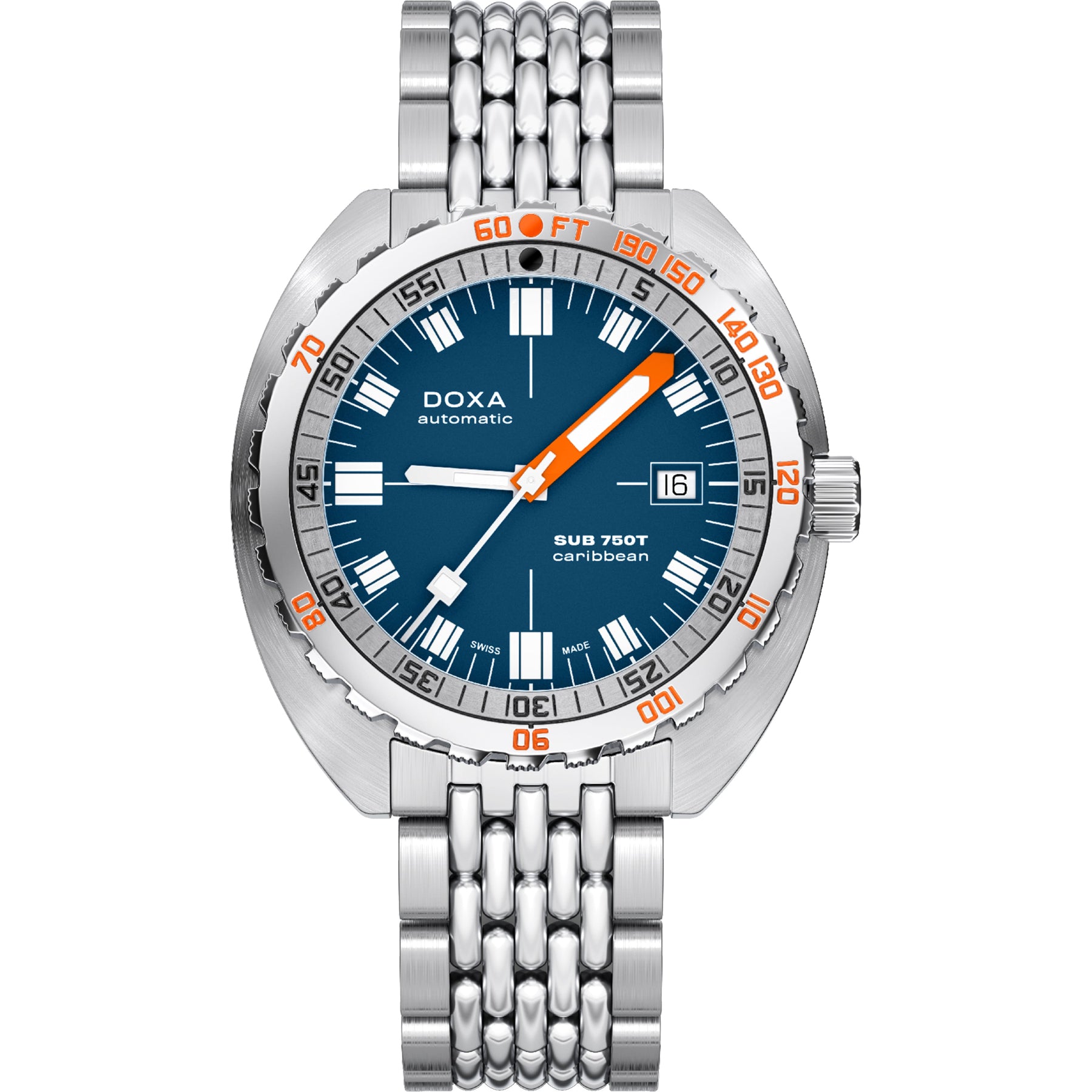 DOXA SUB 750T Caribbean 825.10.201.10 On Bracelet