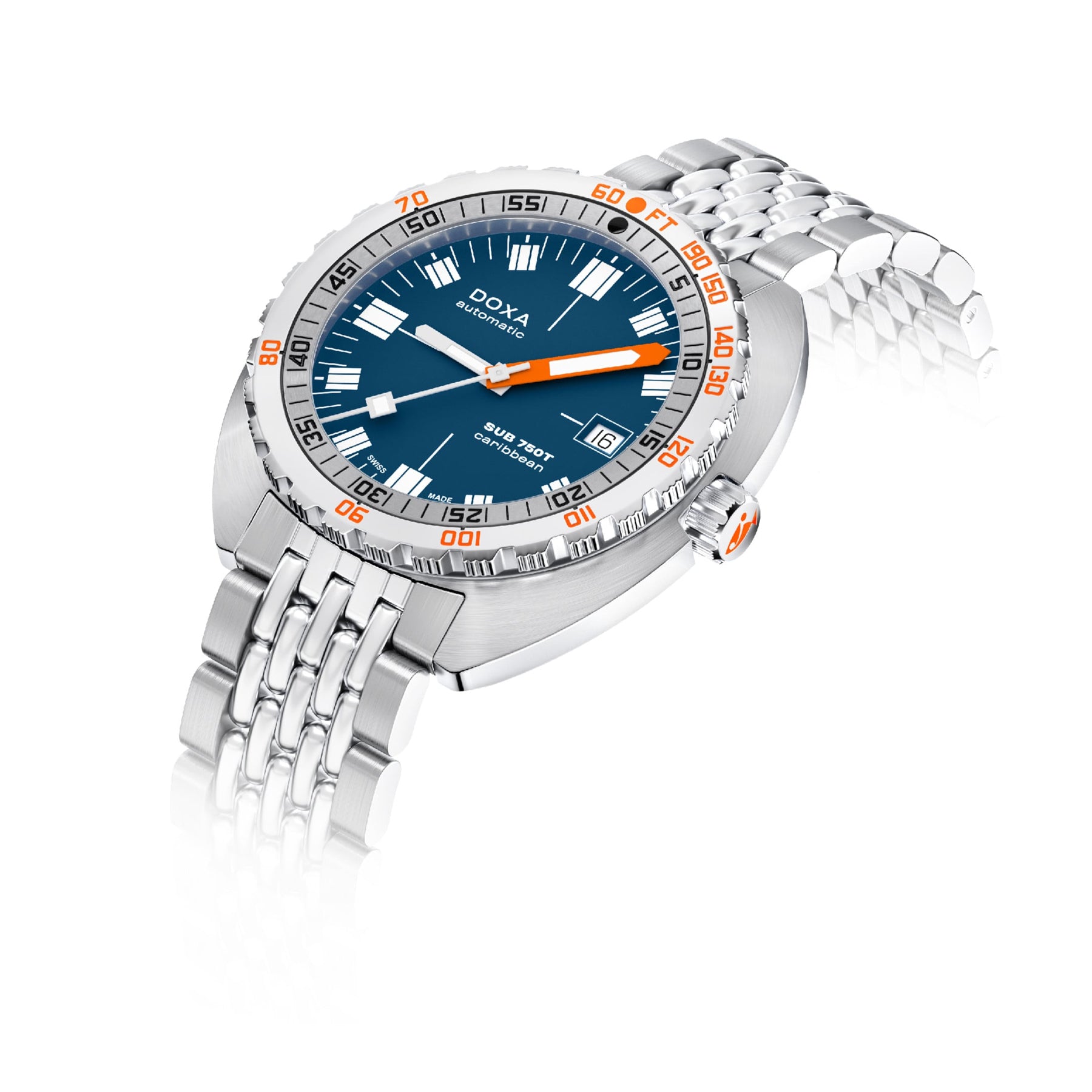 DOXA SUB 750T Caribbean 825.10.201.10 On Bracelet