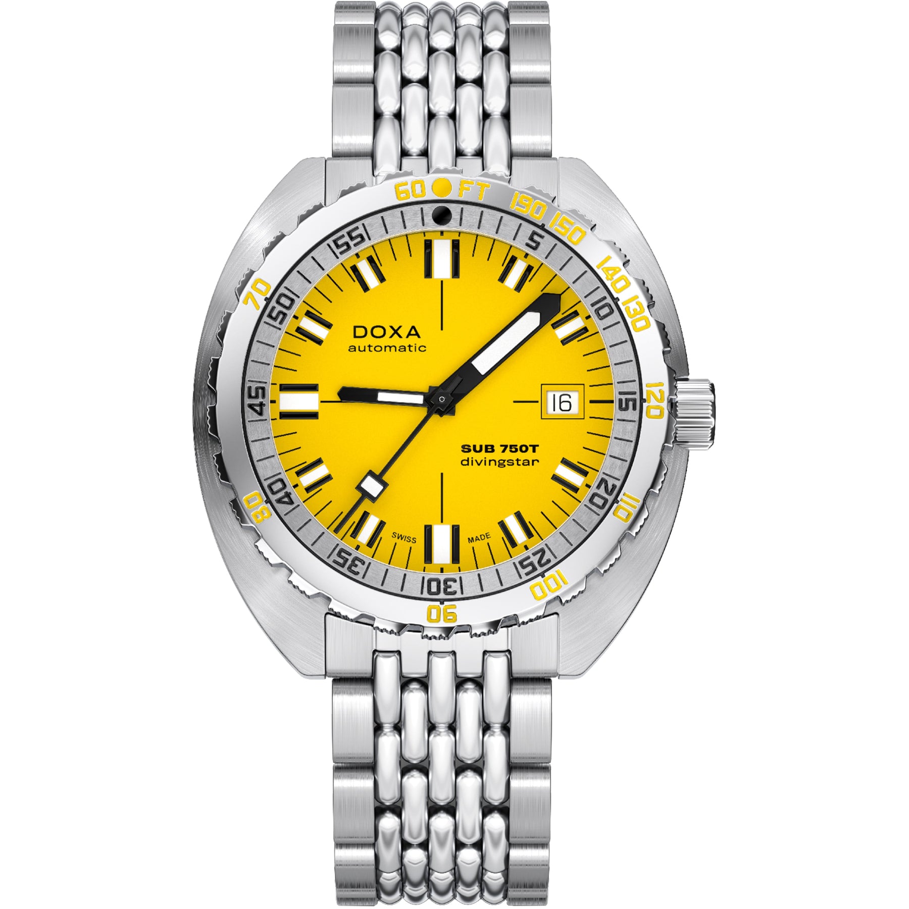 DOXA SUB 750T Divingstar 825.10.361.10 On Bracelet