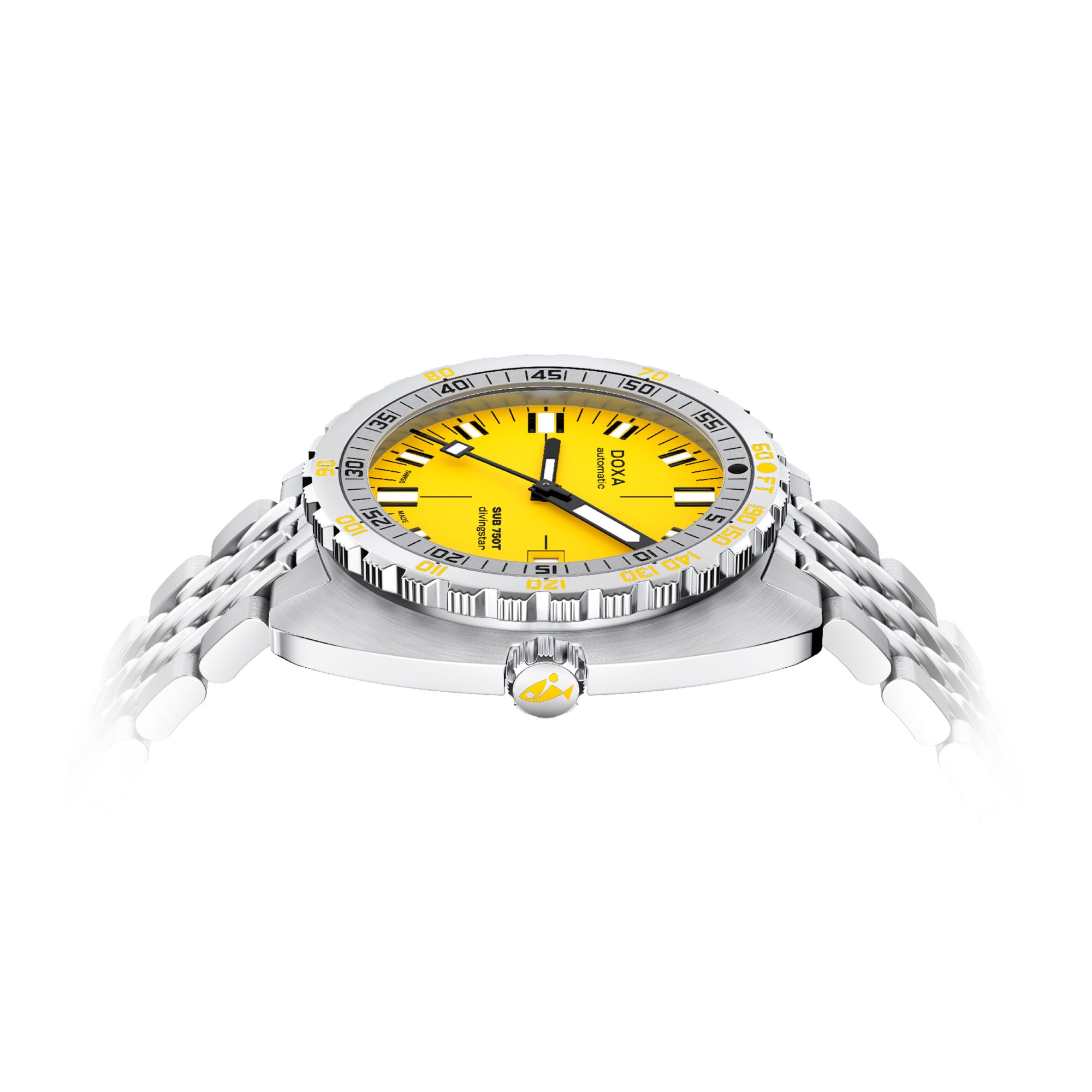 DOXA SUB 750T Divingstar 825.10.361.10 On Bracelet