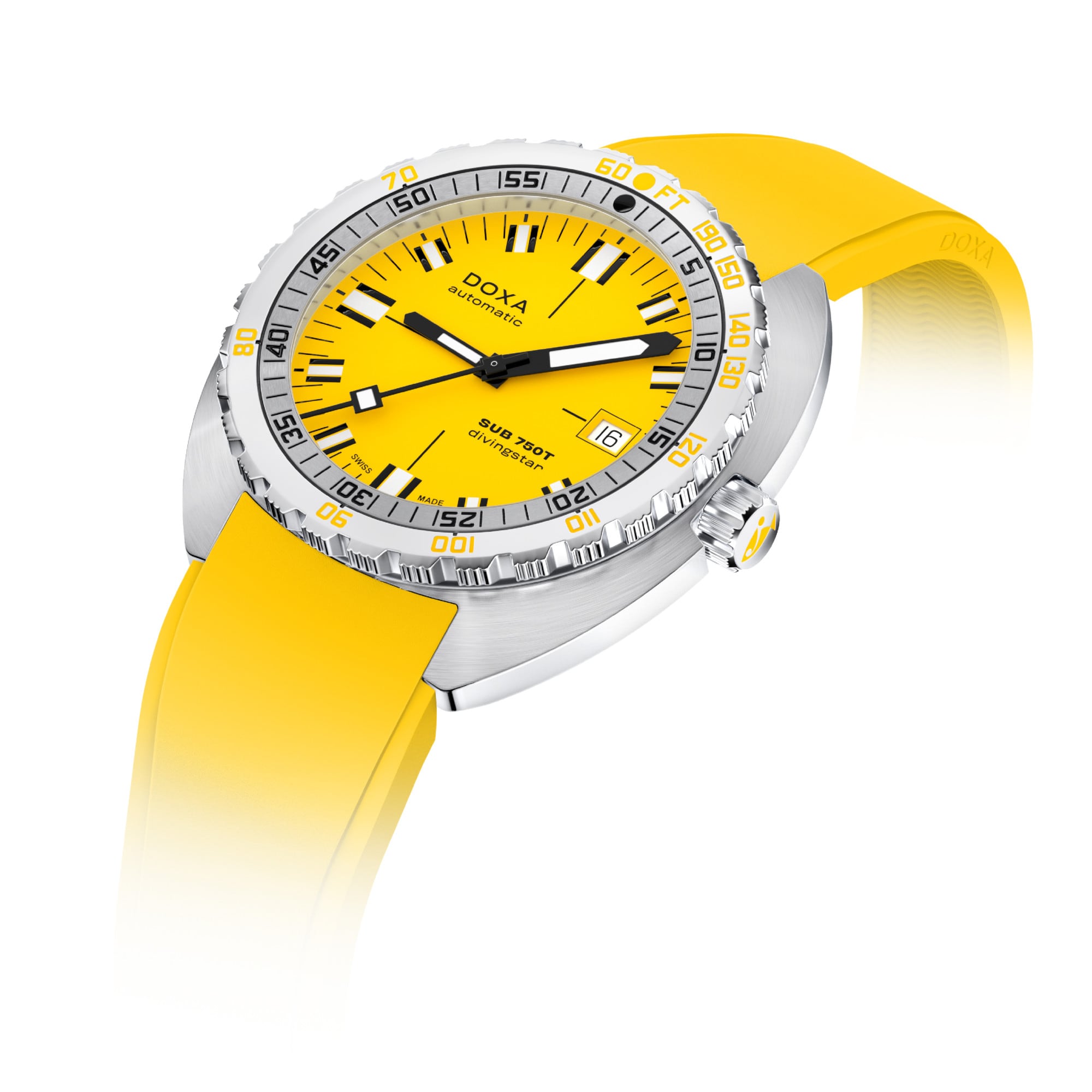 DOXA SUB 750T Divingstar 825.10.361.31 On Strap