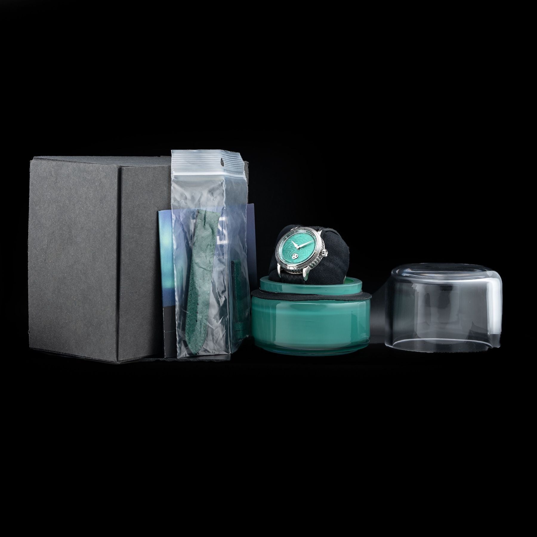 GoS Norrsken Northern Lights Guilloche Green