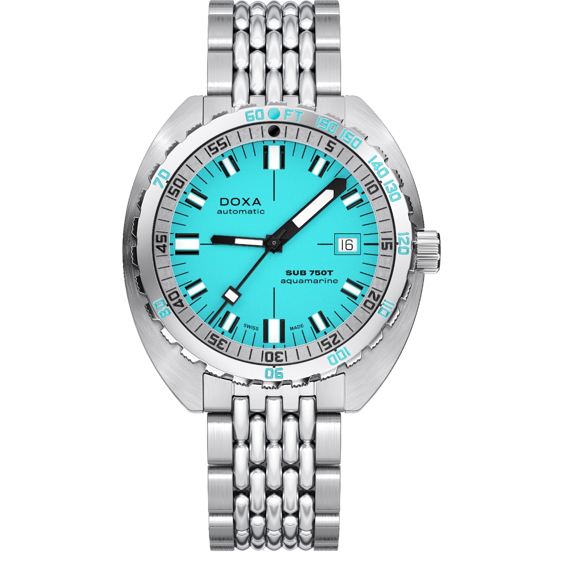 DOXA SUB 750T Aquamarine 825.10.241.10 On Bracelet