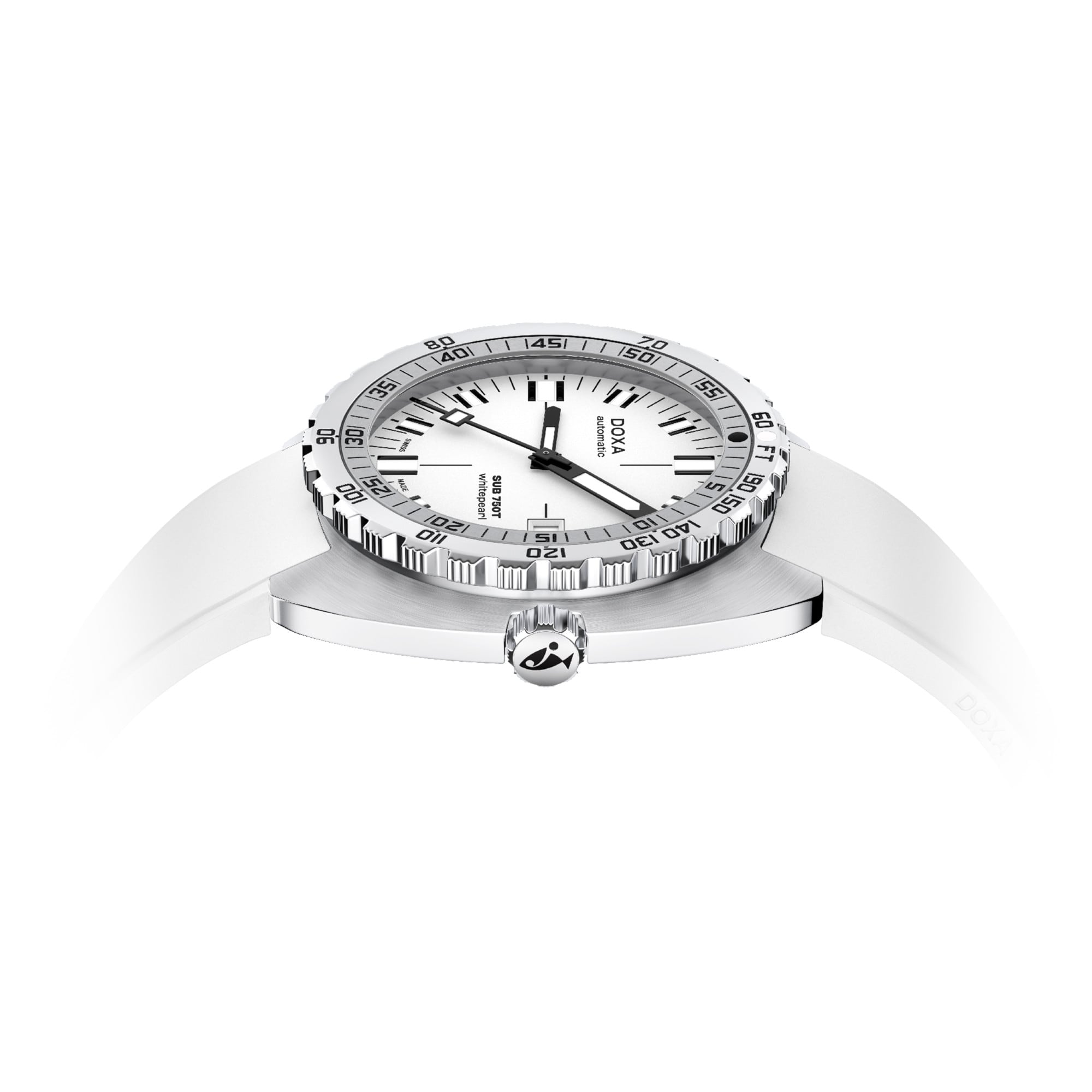 DOXA SUB 750T Whitepearl 825.10.011.23 On Strap