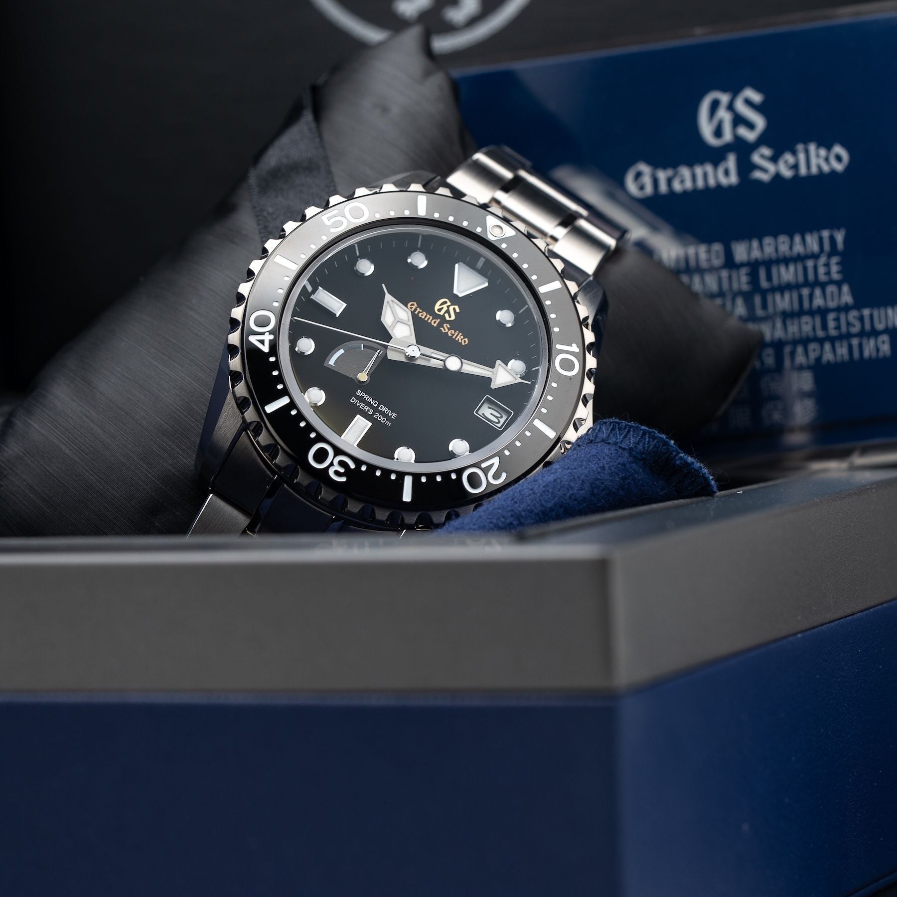 Grand Seiko SBGA231 Spring Drive Diver Black Dial