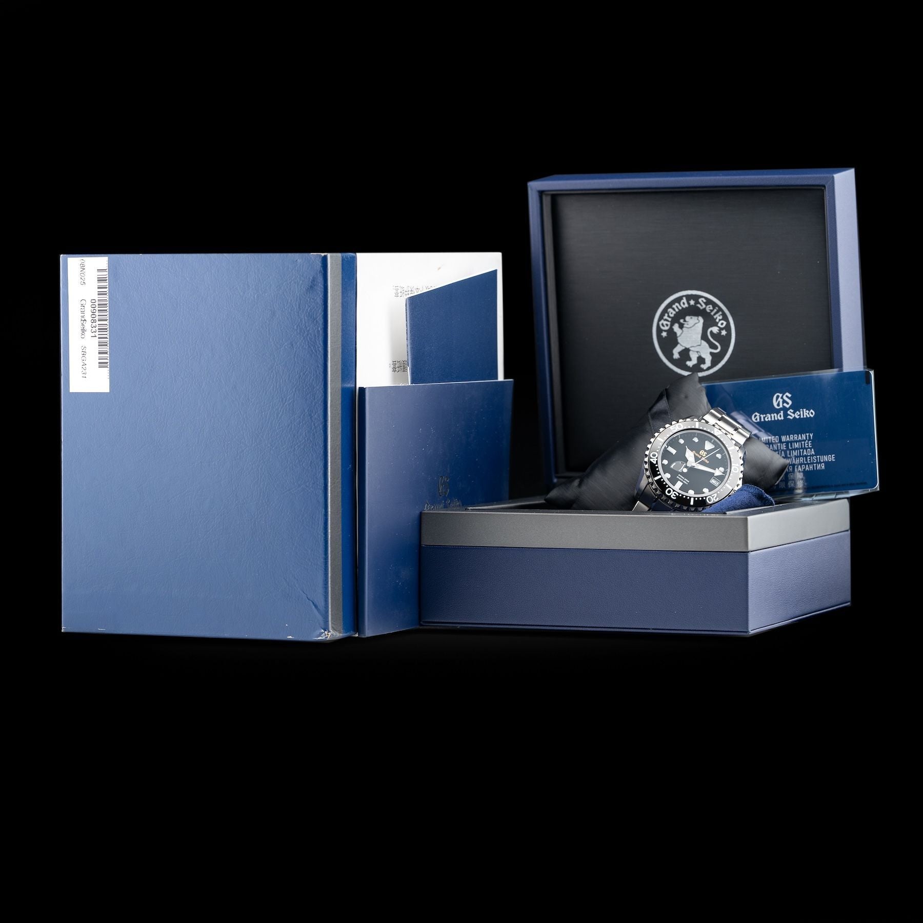 Grand Seiko SBGA231 Spring Drive Diver Black Dial