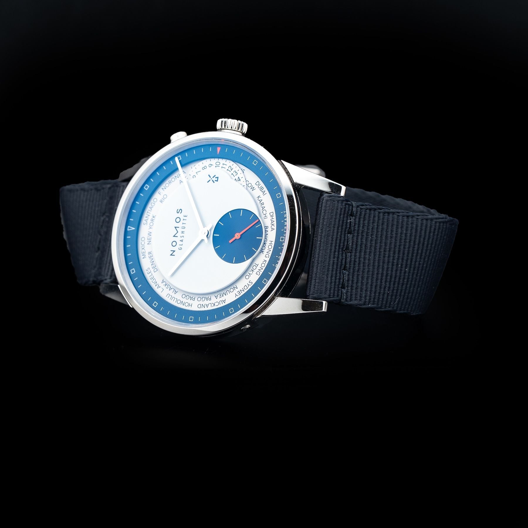 NOMOS Glashütte 805.S29 Zurich World Time LE The Hague Blue