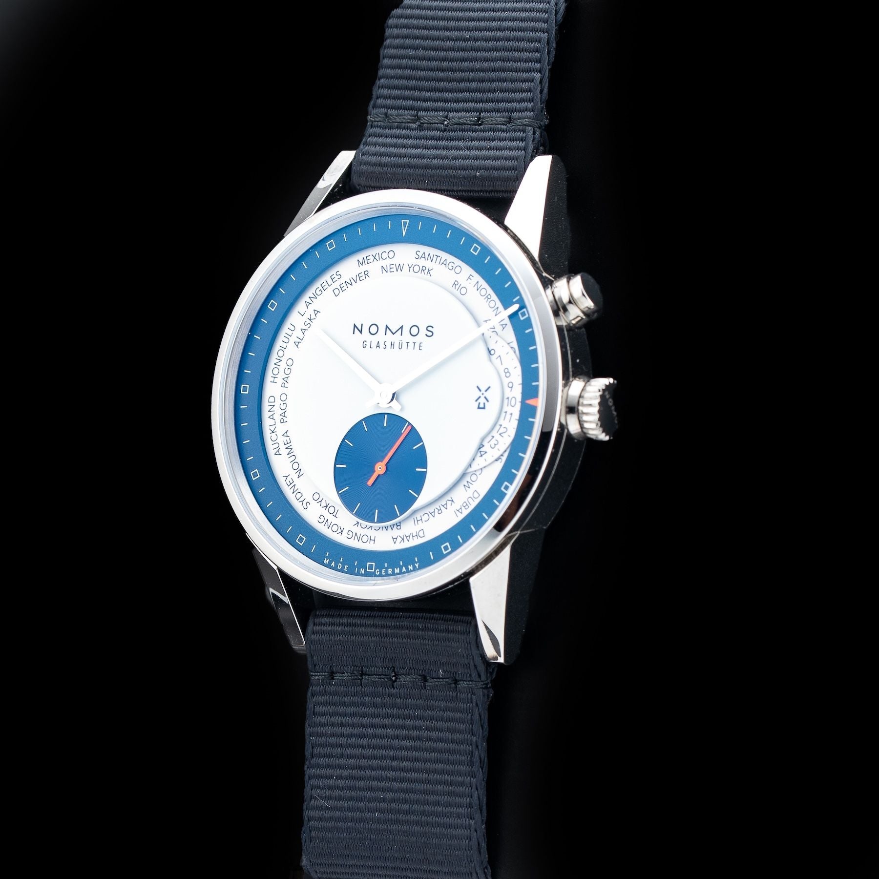 NOMOS Glashütte 805.S29 Zurich World Time LE The Hague Blue