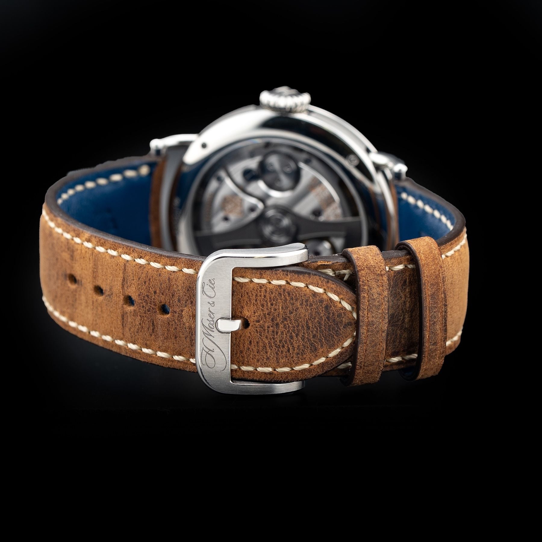 H. Moser & Cie. 8200-1201 Heritage Centre Seconds Funky Blue