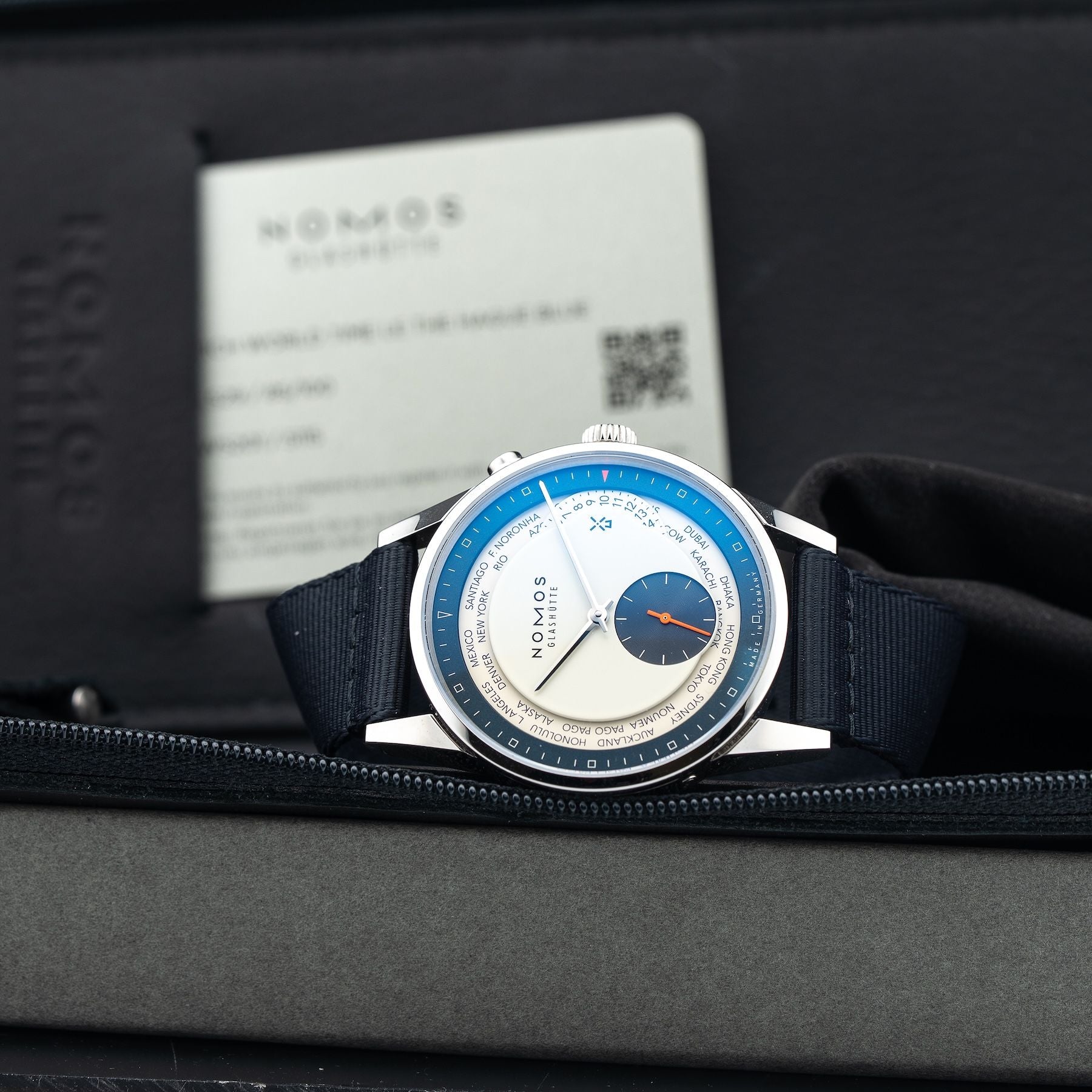 NOMOS Glashütte 805.S29 Zurich World Time LE The Hague Blue