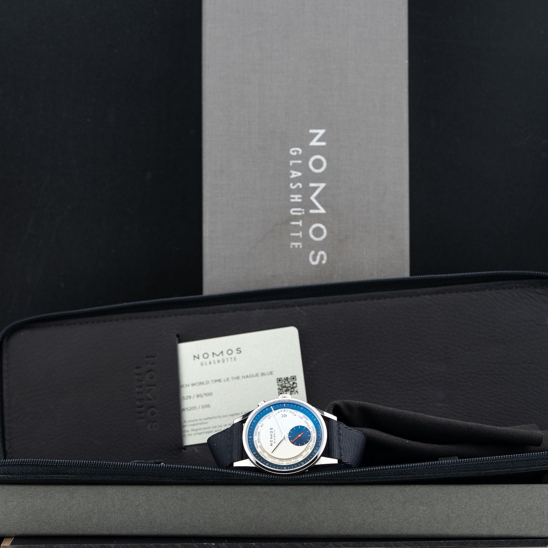 NOMOS Glashütte 805.S29 Zurich World Time LE The Hague Blue