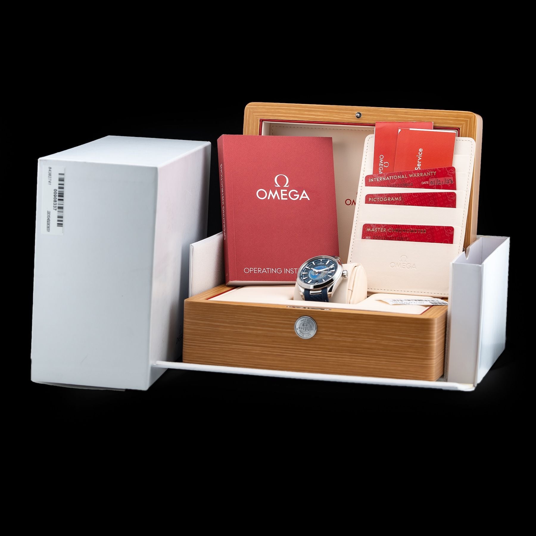 Omega 220.12.43.22.03.001 Seamaster Aqua Terra 150m GMT World Timer 43mm
